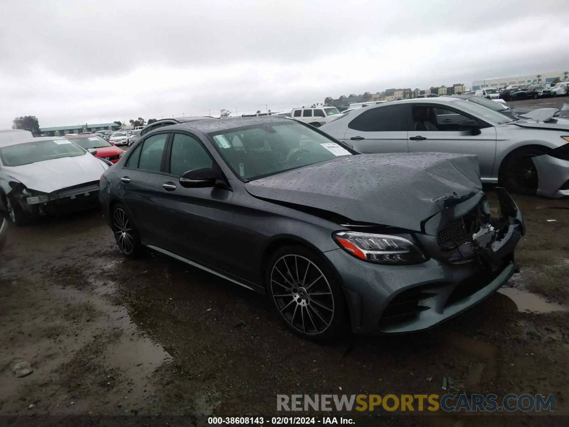 1 fotografías del automóvil dañado W1KWF8DBXMR642946 MERCEDES-BENZ C 300 2021