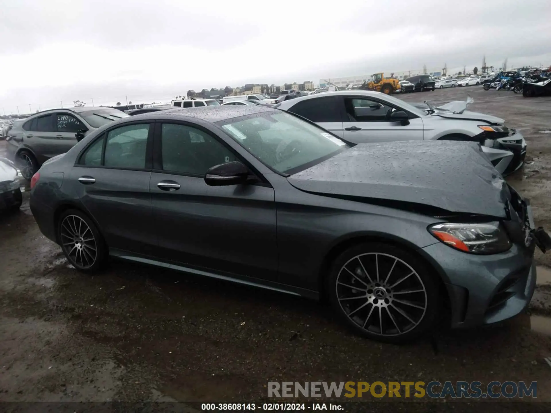 12 fotografías del automóvil dañado W1KWF8DBXMR642946 MERCEDES-BENZ C 300 2021