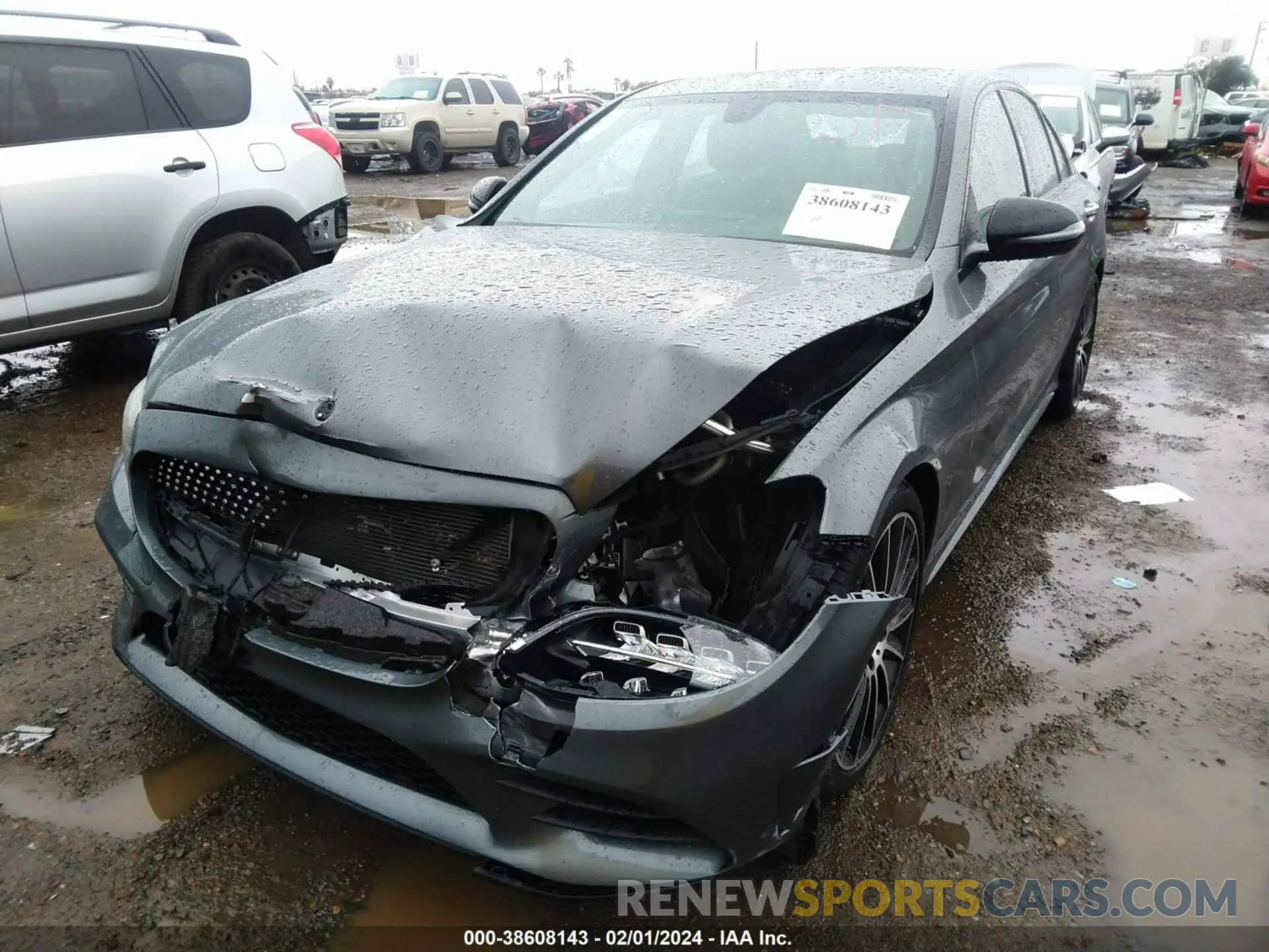 6 fotografías del automóvil dañado W1KWF8DBXMR642946 MERCEDES-BENZ C 300 2021