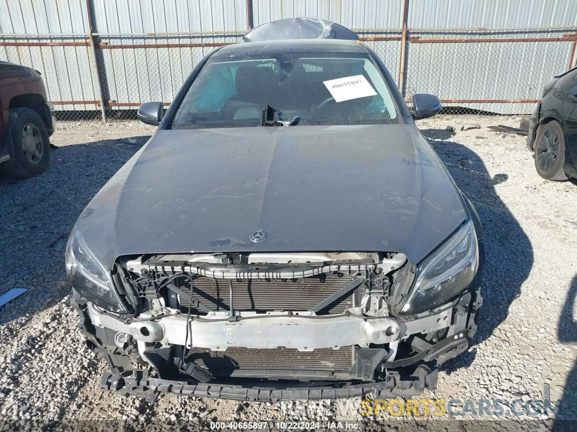12 fotografías del automóvil dañado W1KWF8EB0MR610621 MERCEDES-BENZ C 300 2021