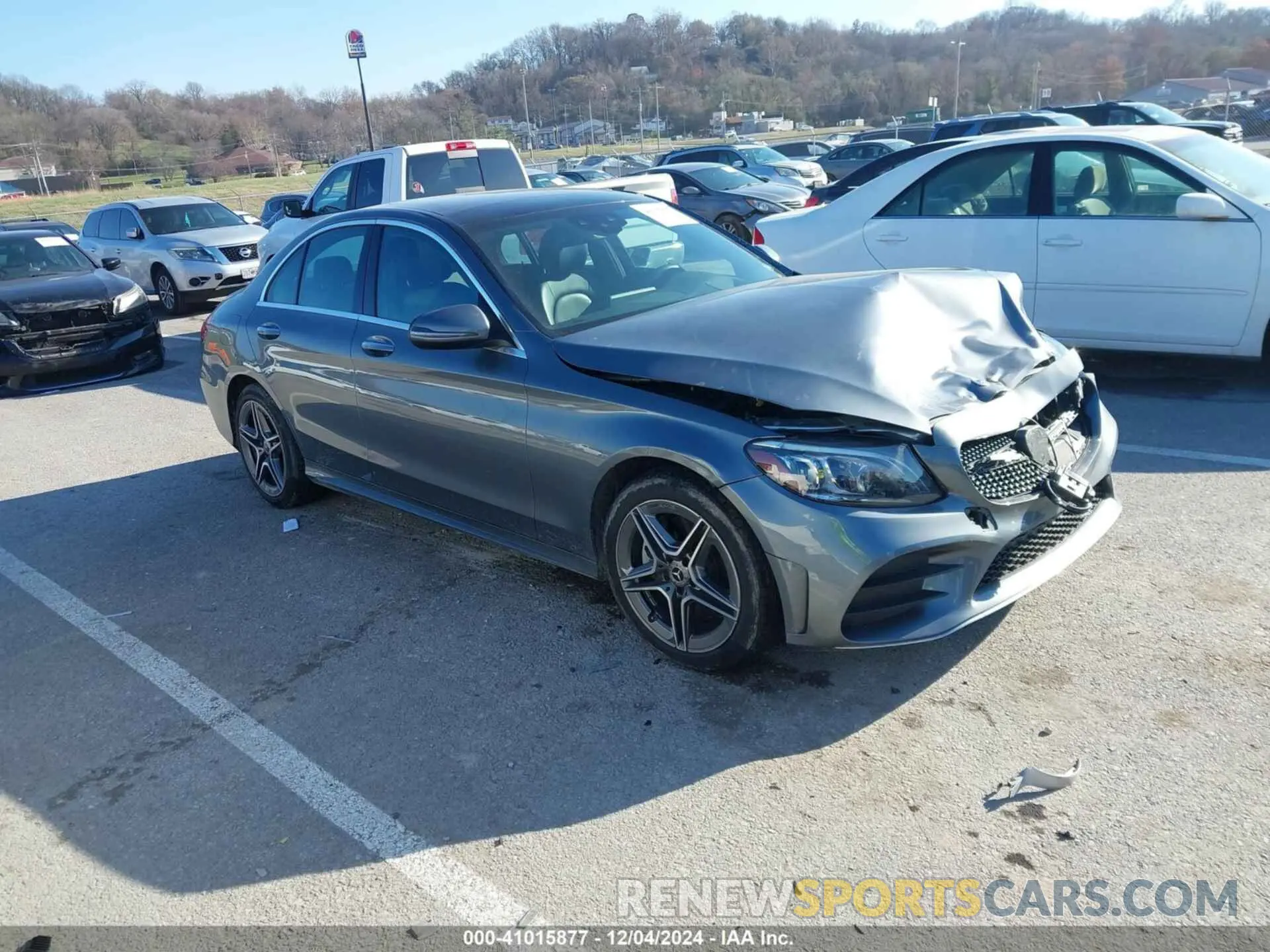 1 fotografías del automóvil dañado W1KWF8EB7MR640196 MERCEDES-BENZ C 300 2021