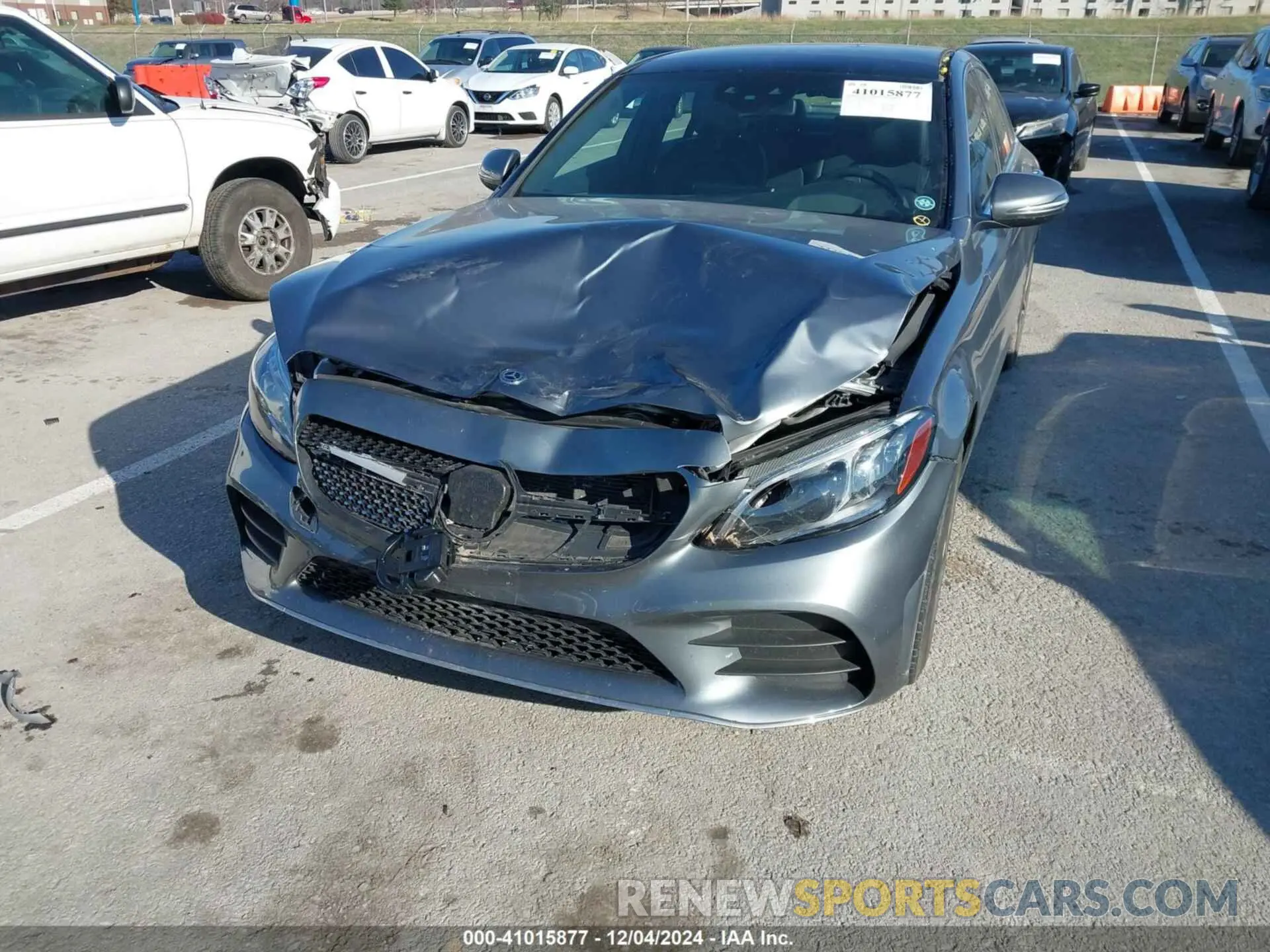 6 fotografías del automóvil dañado W1KWF8EB7MR640196 MERCEDES-BENZ C 300 2021