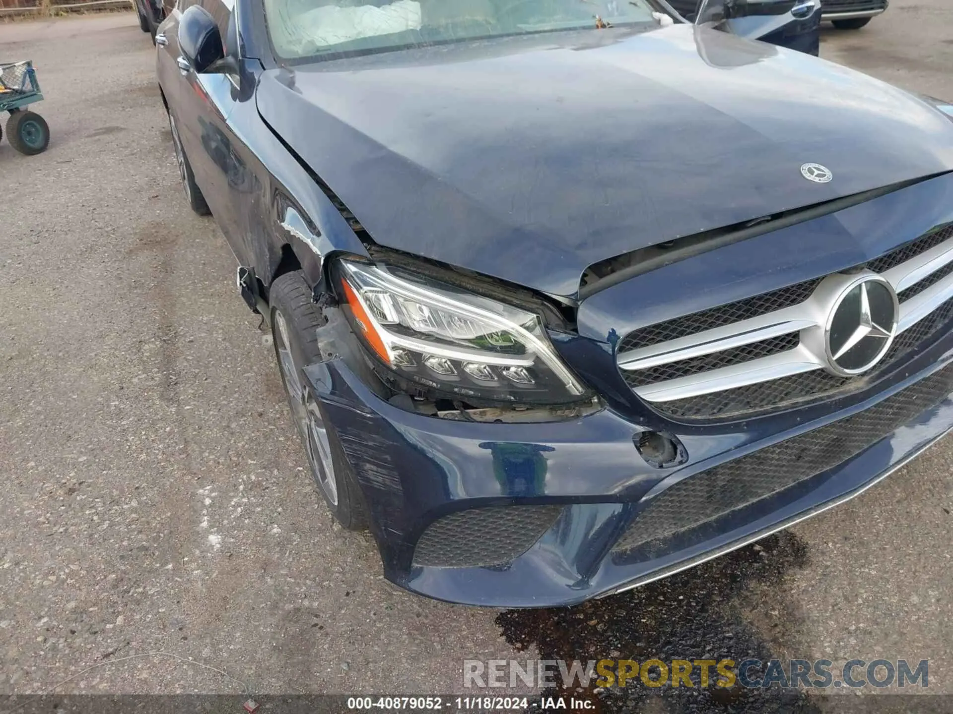 6 fotografías del automóvil dañado W1KWF8EB8MR649134 MERCEDES-BENZ C 300 2021