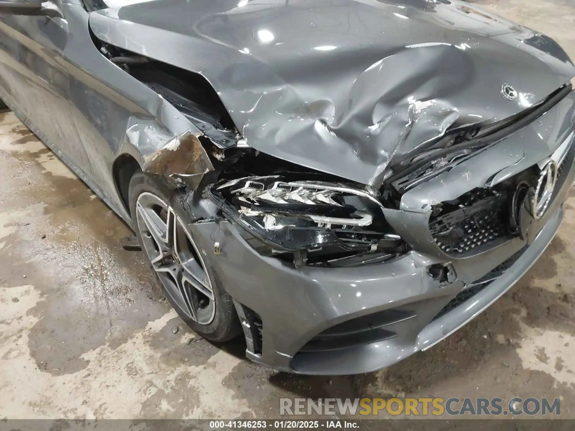 6 fotografías del automóvil dañado W1KWF8EBXMR637714 MERCEDES-BENZ C 300 2021