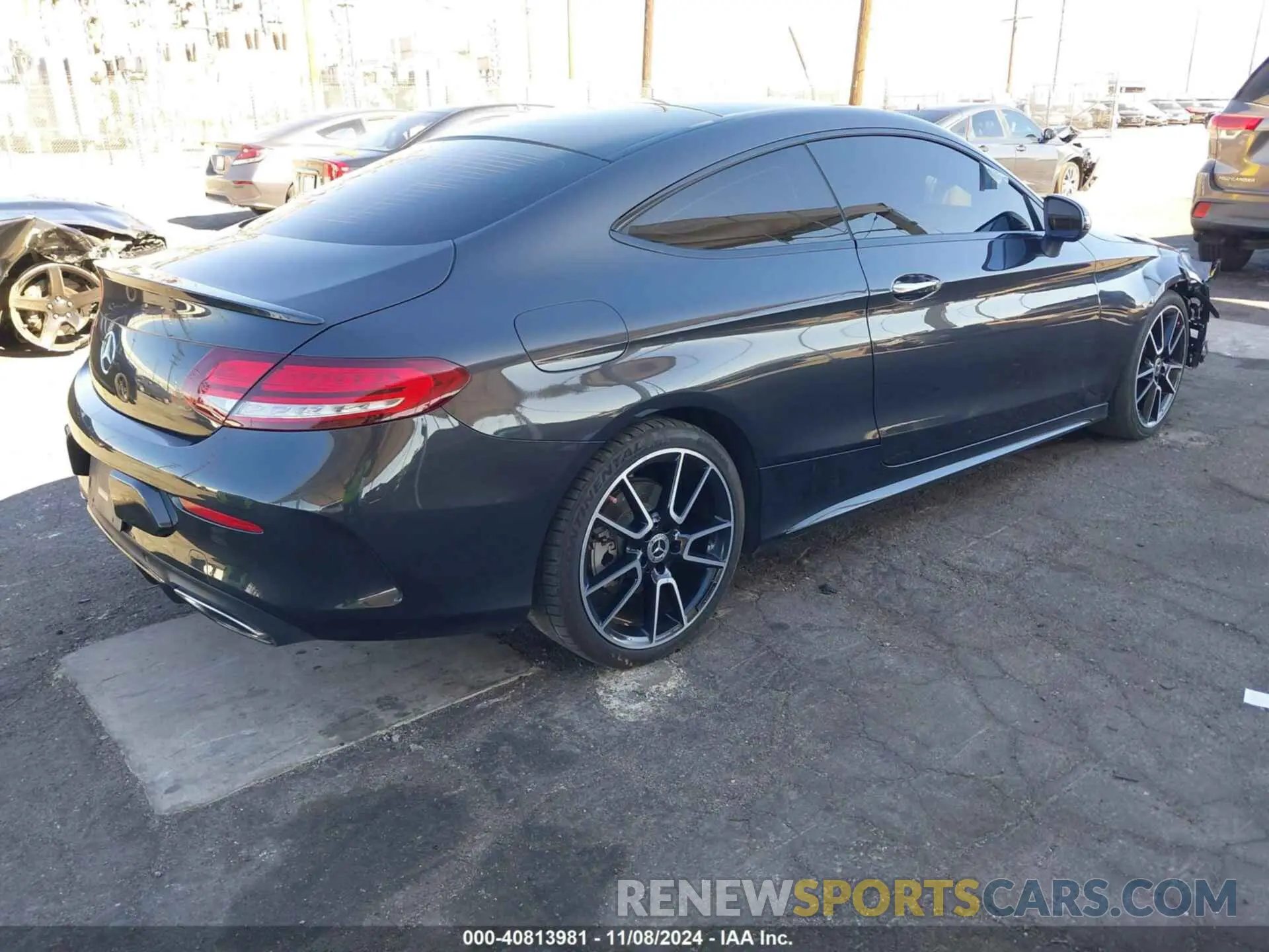 4 fotografías del automóvil dañado W1KWJ8DBXMG092058 MERCEDES-BENZ C 300 2021