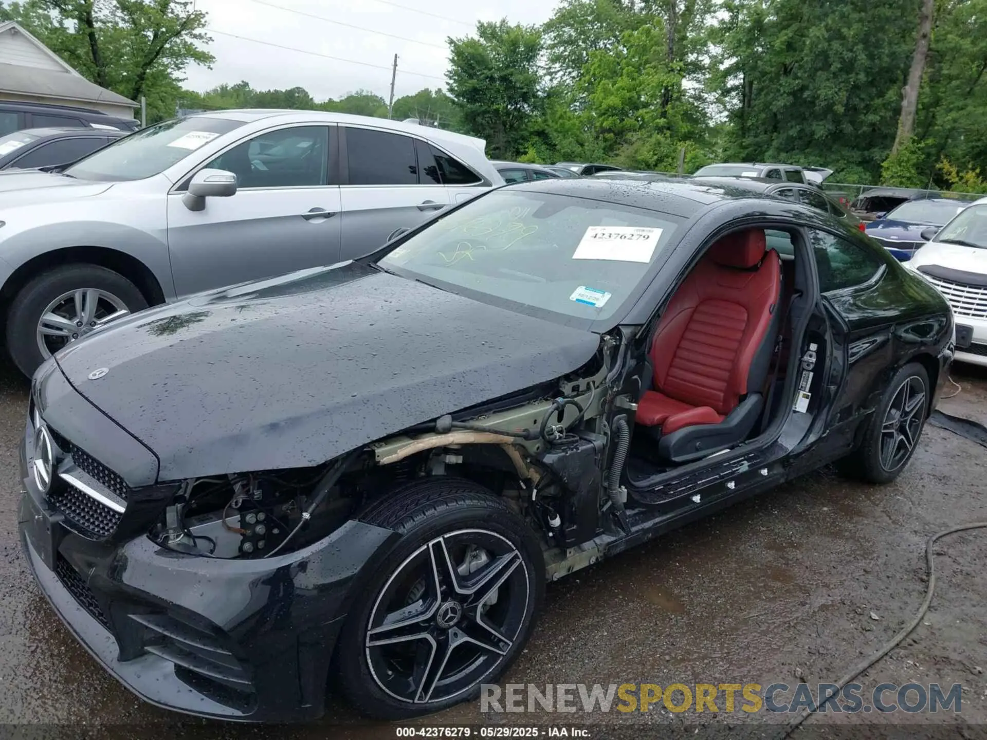 6 fotografías del automóvil dañado W1KWJ8EB5MG092130 MERCEDES-BENZ C 300 2021