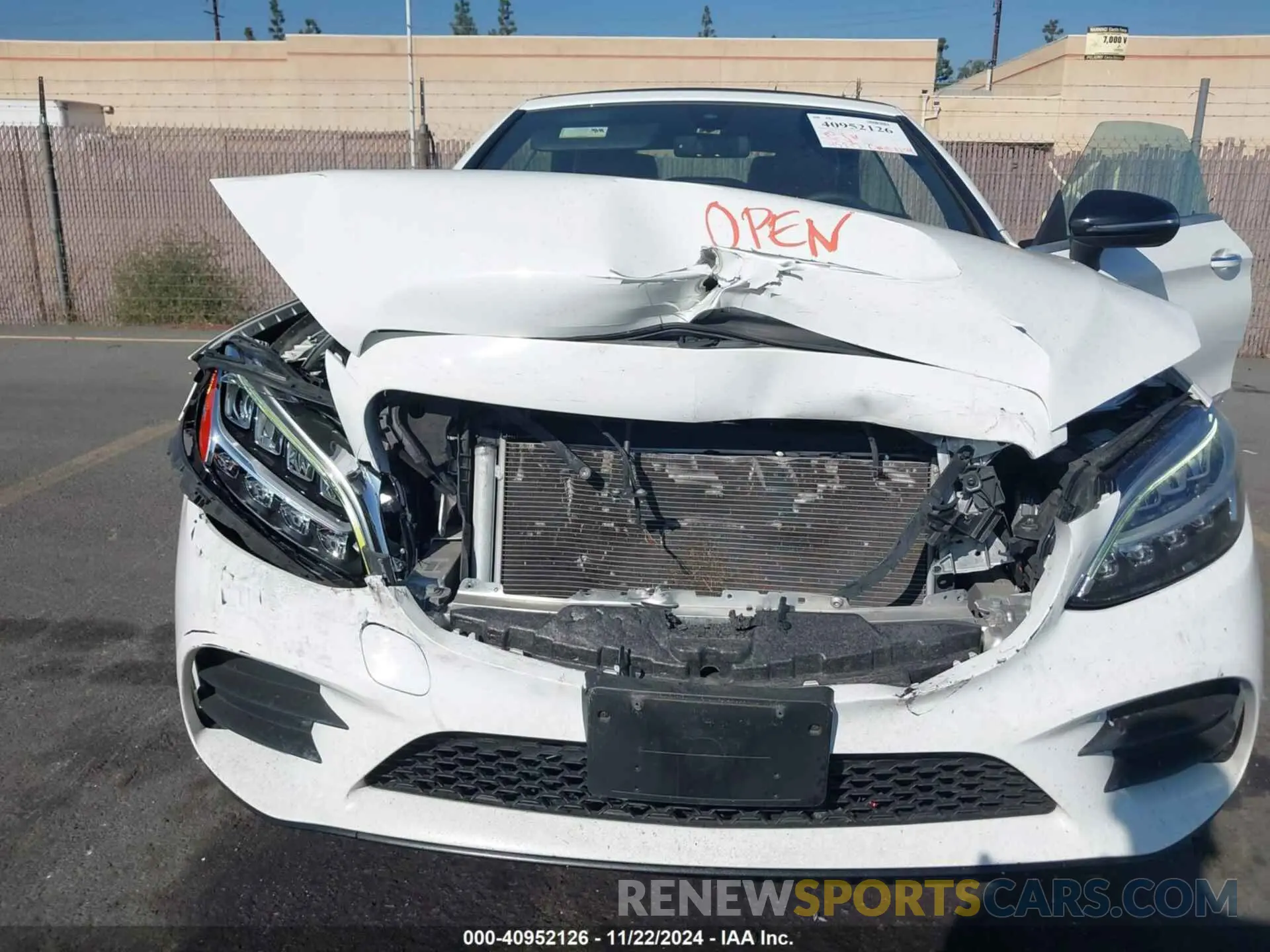 6 fotografías del automóvil dañado W1KWK8DB4MG089282 MERCEDES-BENZ C 300 2021