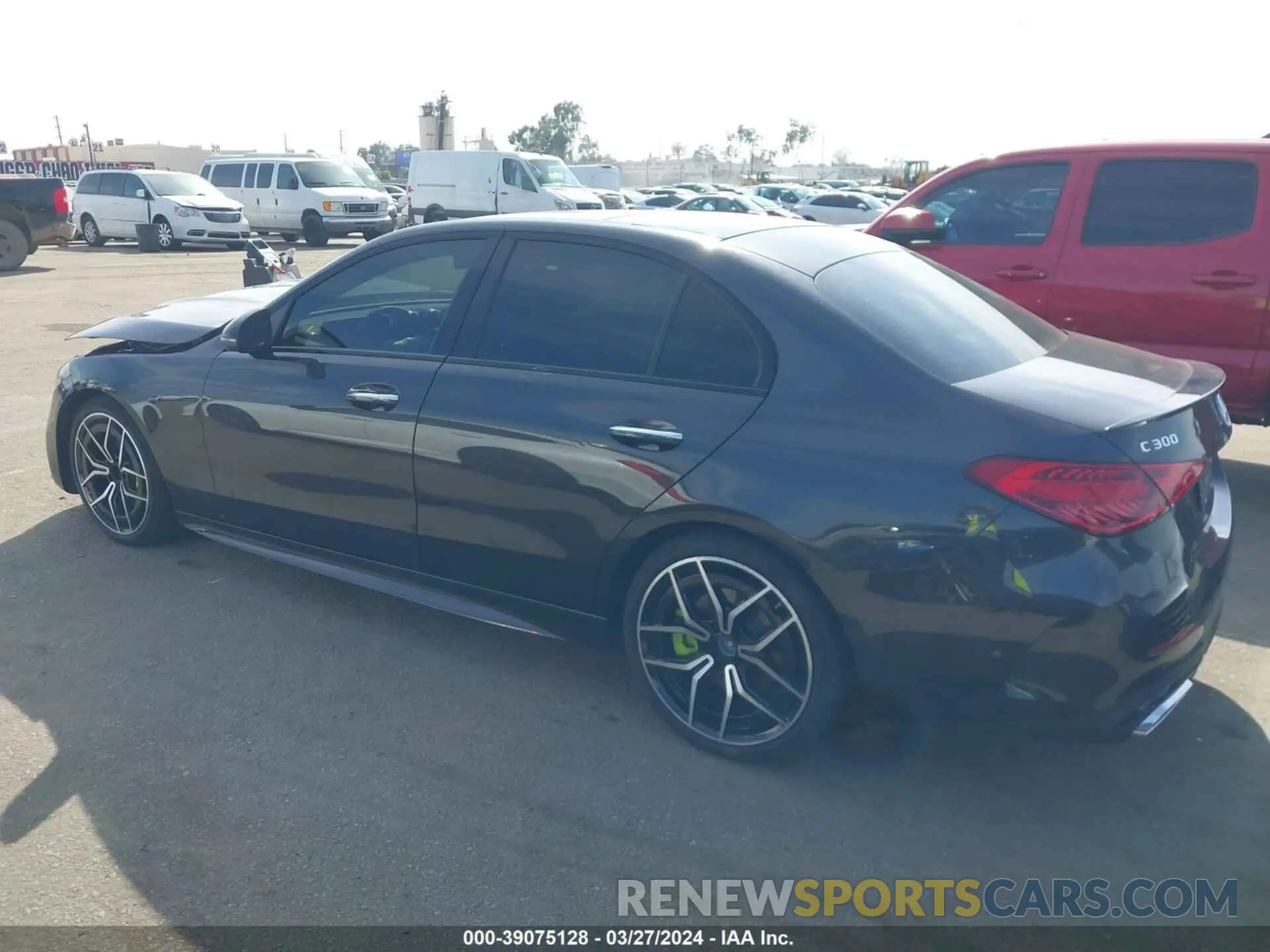 14 fotografías del automóvil dañado W1KAF4GB1NR037844 MERCEDES-BENZ C 300 2022