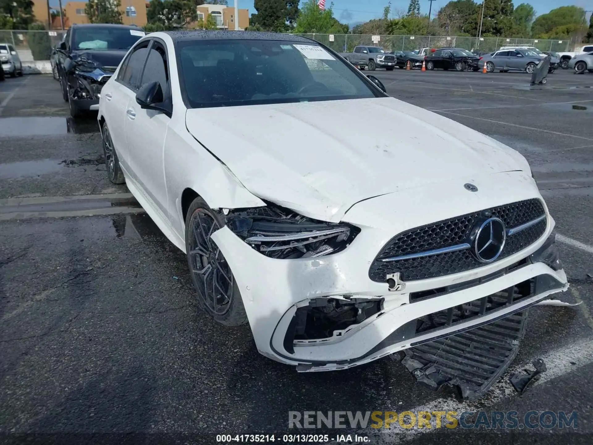 1 fotografías del automóvil dañado W1KAF4GB6NR018013 MERCEDES-BENZ C 300 2022