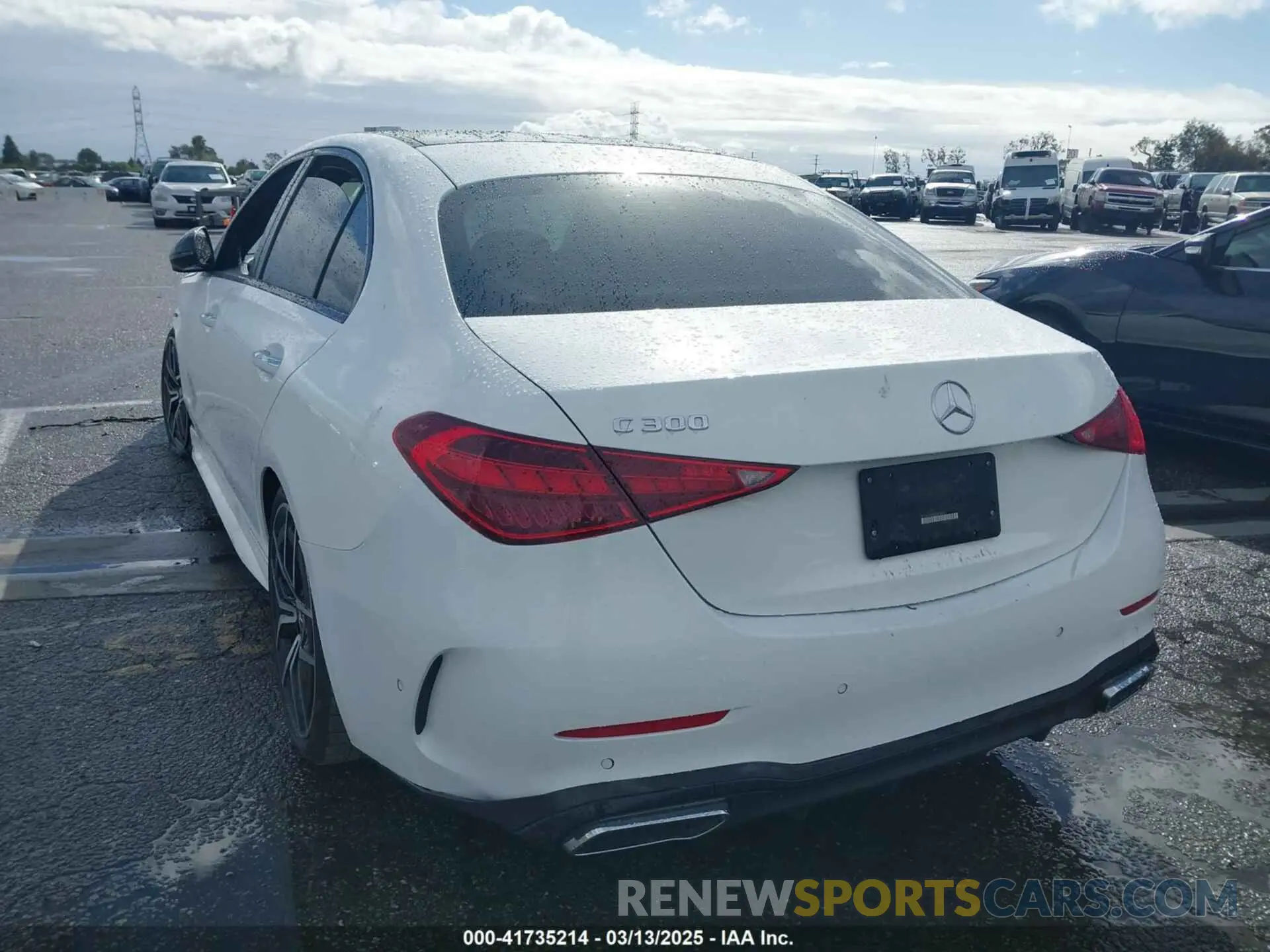 3 fotografías del automóvil dañado W1KAF4GB6NR018013 MERCEDES-BENZ C 300 2022