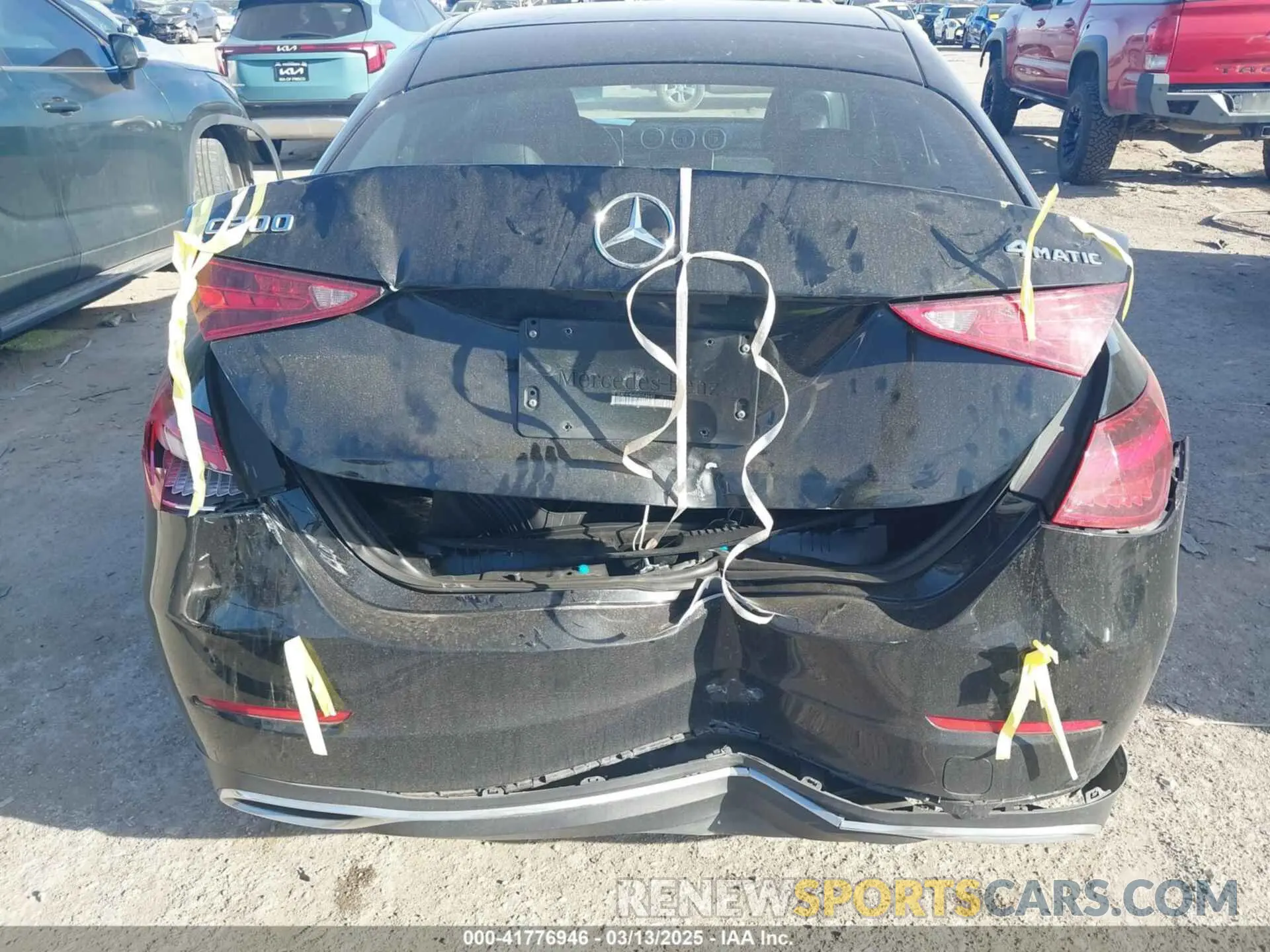 6 fotografías del automóvil dañado W1KAF4HB4NR058640 MERCEDES-BENZ C 300 2022