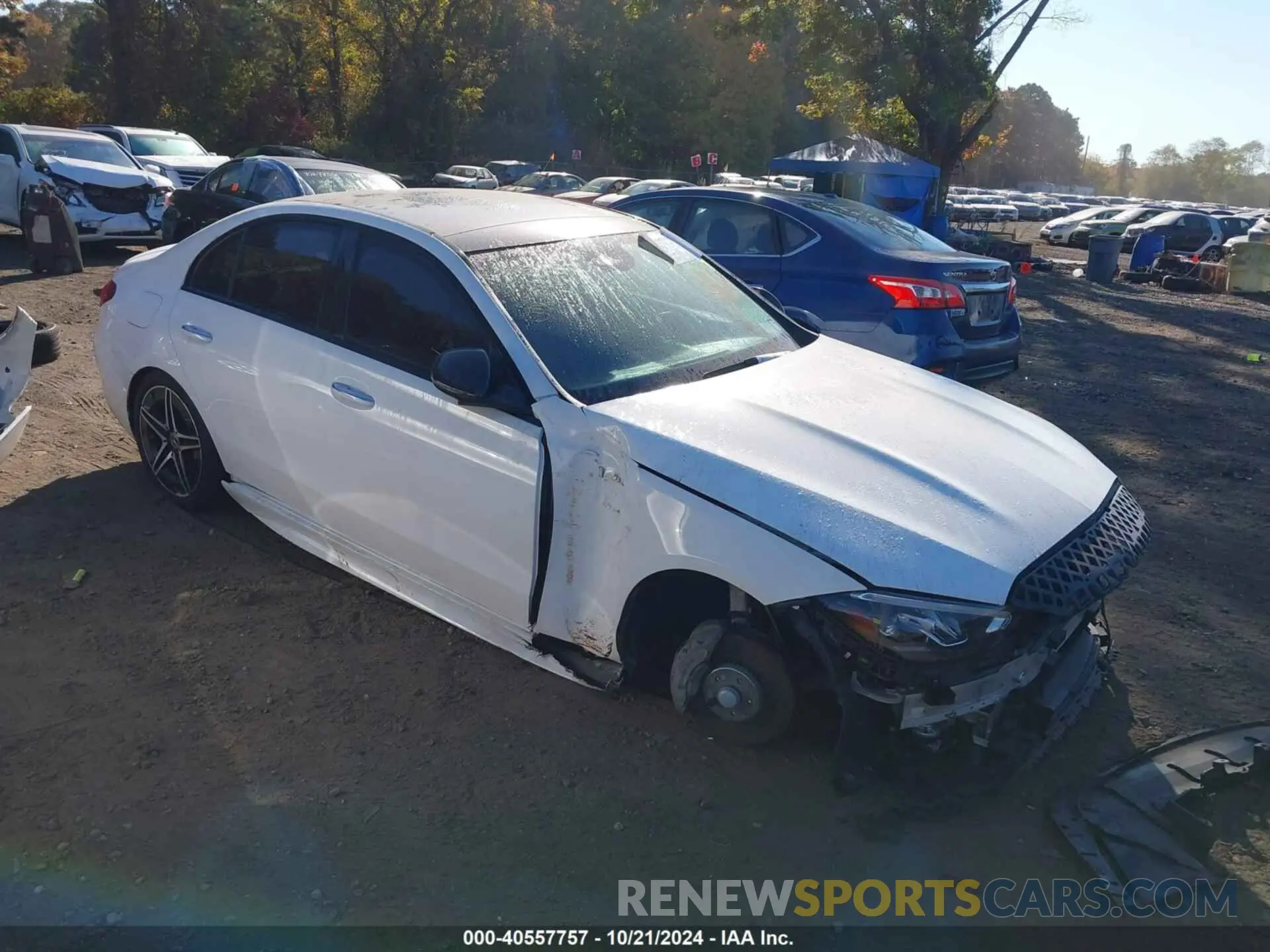 1 fotografías del automóvil dañado W1KAF4HB5NR050871 MERCEDES-BENZ C 300 2022