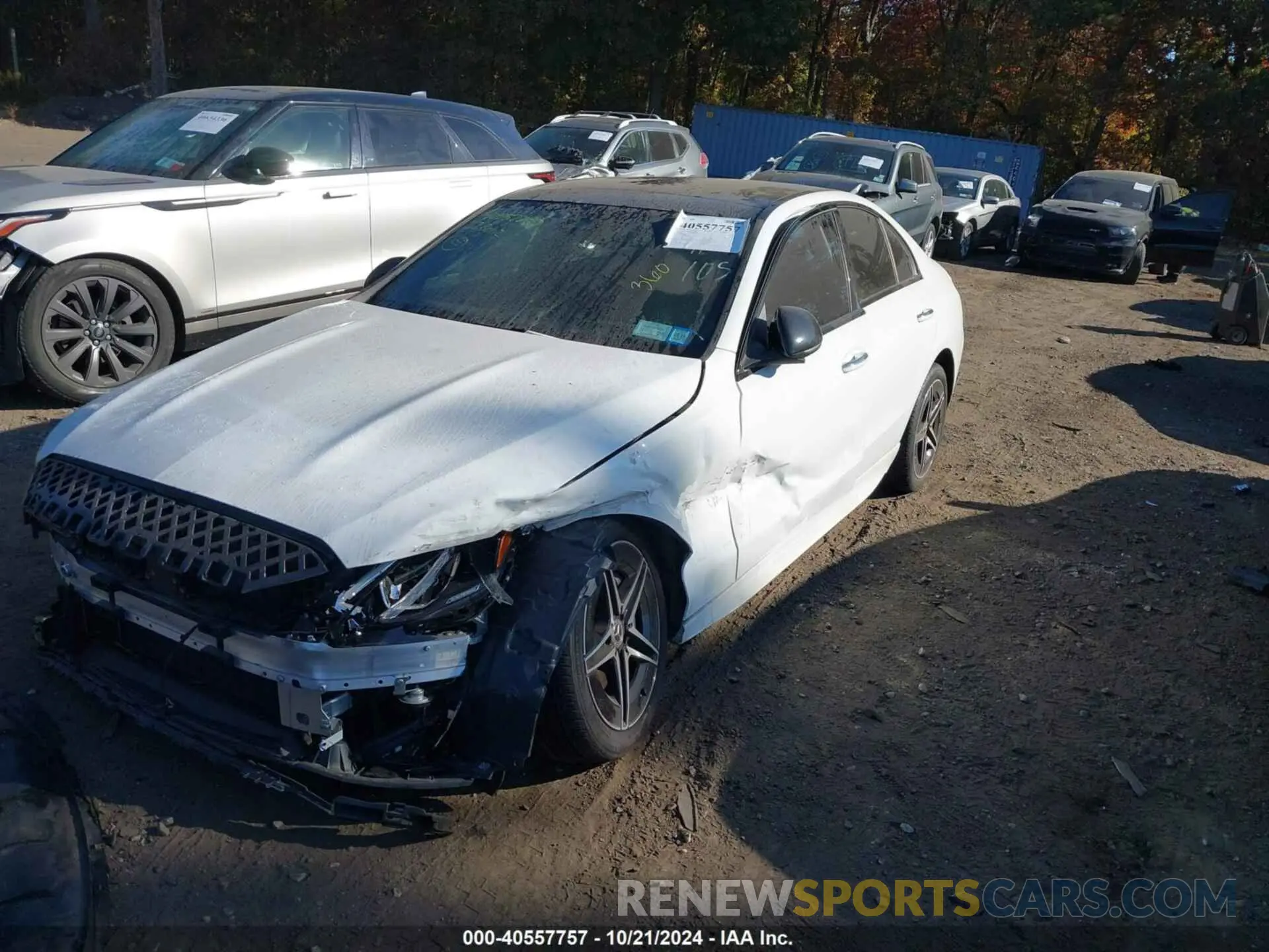 2 fotografías del automóvil dañado W1KAF4HB5NR050871 MERCEDES-BENZ C 300 2022