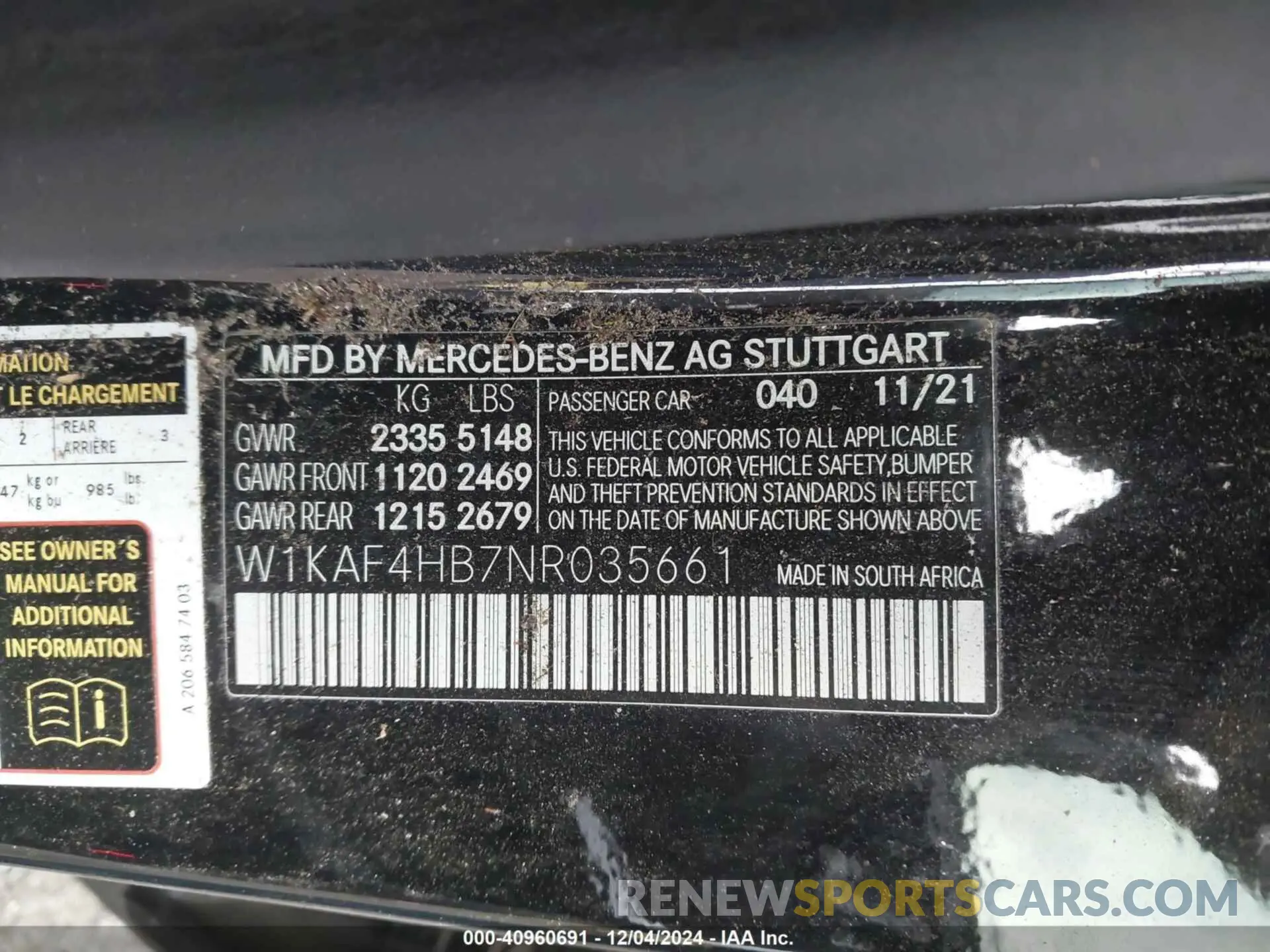 9 fotografías del automóvil dañado W1KAF4HB7NR035661 MERCEDES-BENZ C 300 2022