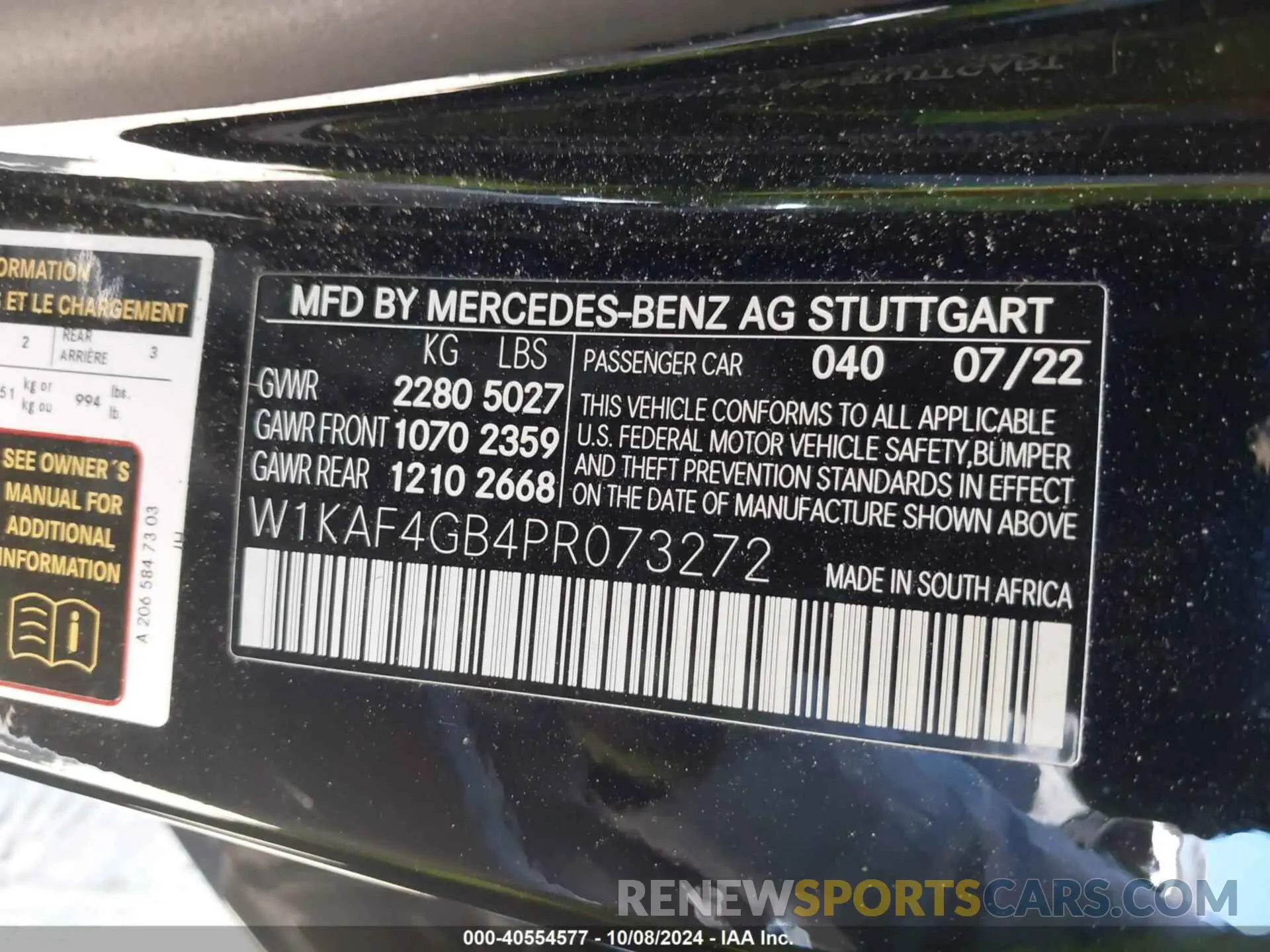 9 fotografías del automóvil dañado W1KAF4GB4PR073272 MERCEDES-BENZ C 300 2023