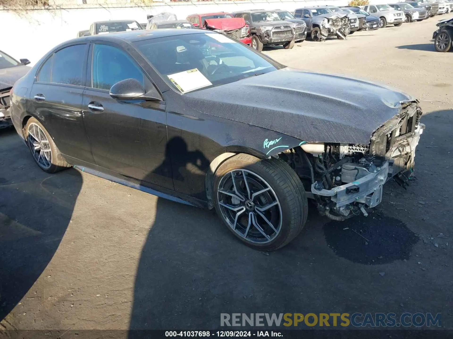 1 fotografías del automóvil dañado W1KAF4GB4PR102432 MERCEDES-BENZ C 300 2023