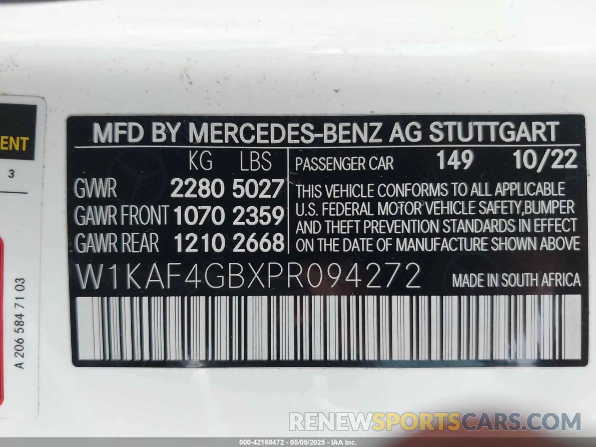 9 fotografías del automóvil dañado W1KAF4GBXPR094272 MERCEDES-BENZ C 300 2023