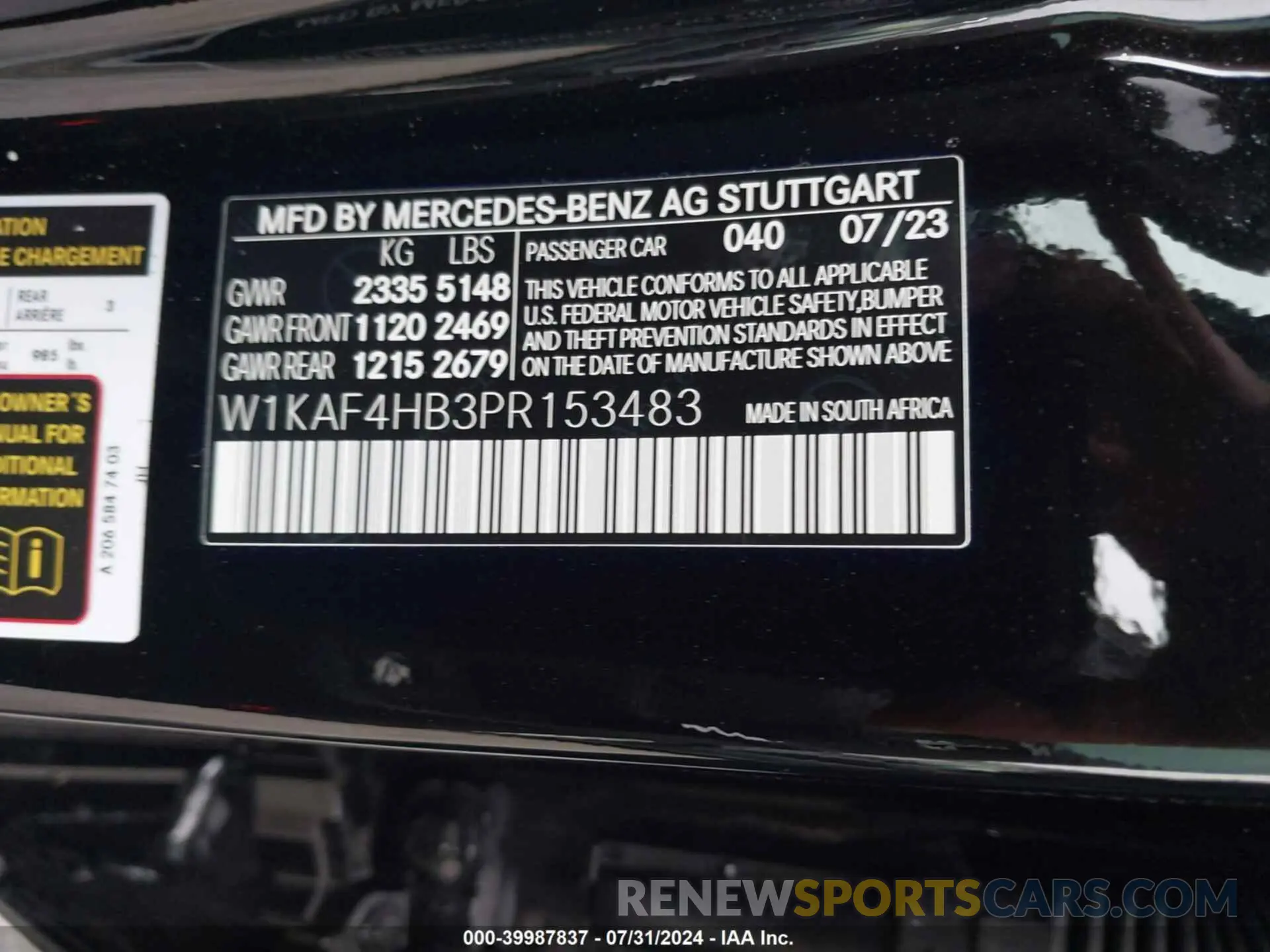 9 fotografías del automóvil dañado W1KAF4HB3PR153483 MERCEDES-BENZ C 300 2023