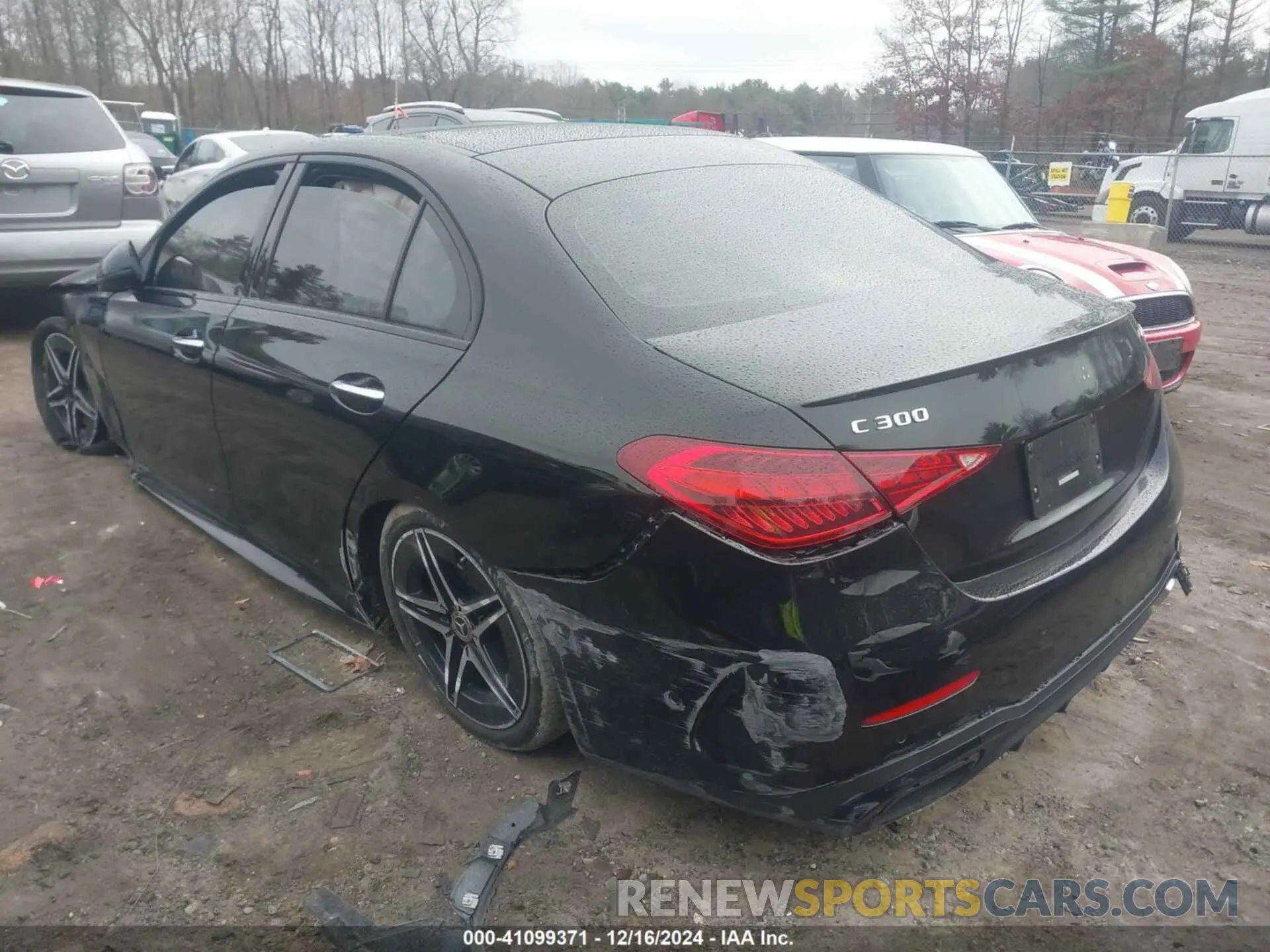 3 fotografías del automóvil dañado W1KAF4HB4PR131332 MERCEDES-BENZ C 300 2023