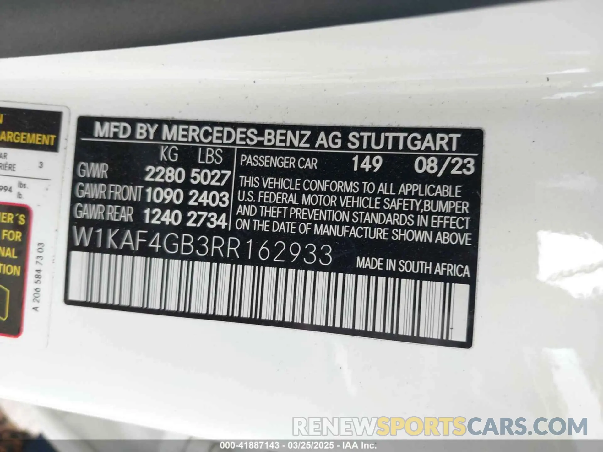 9 fotografías del automóvil dañado W1KAF4GB3RR162933 MERCEDES-BENZ C 300 2024