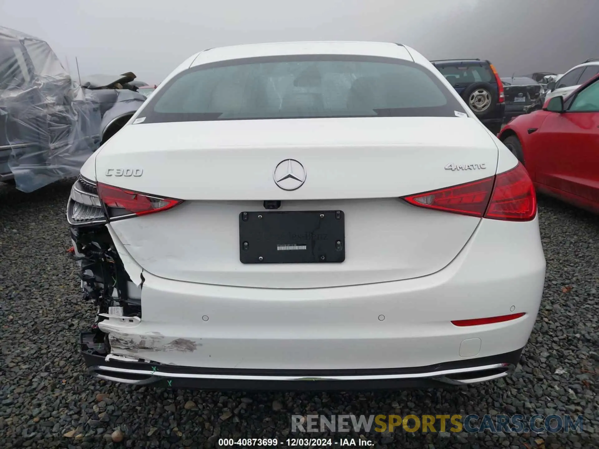 15 fotografías del automóvil dañado W1KAF4HB1RR178188 MERCEDES-BENZ C 300 2024
