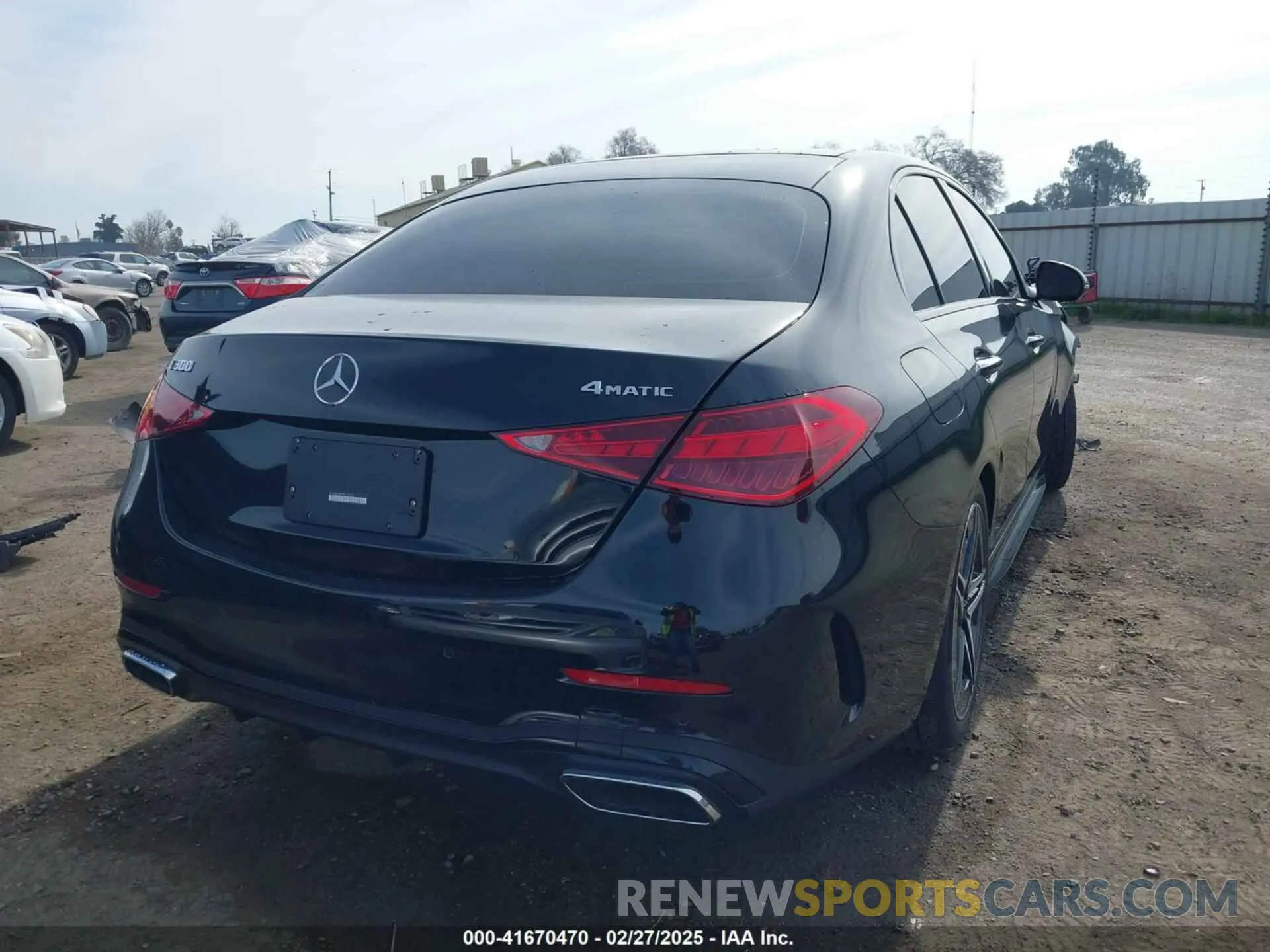4 fotografías del automóvil dañado W1KAF4HB2RR190933 MERCEDES-BENZ C 300 2024