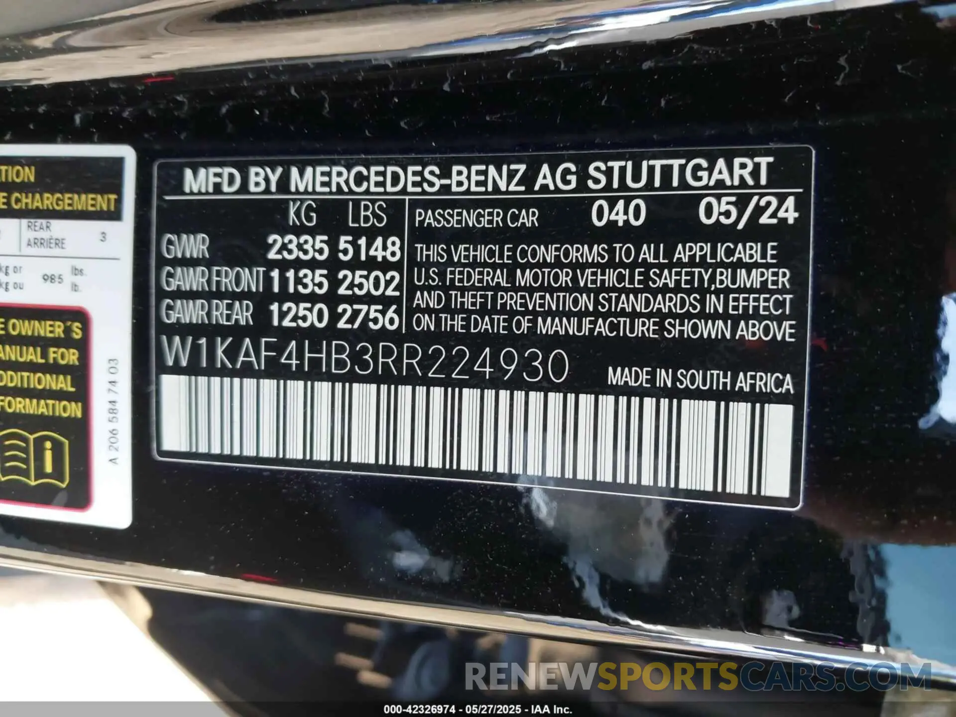 9 fotografías del automóvil dañado W1KAF4HB3RR224930 MERCEDES-BENZ C 300 2024