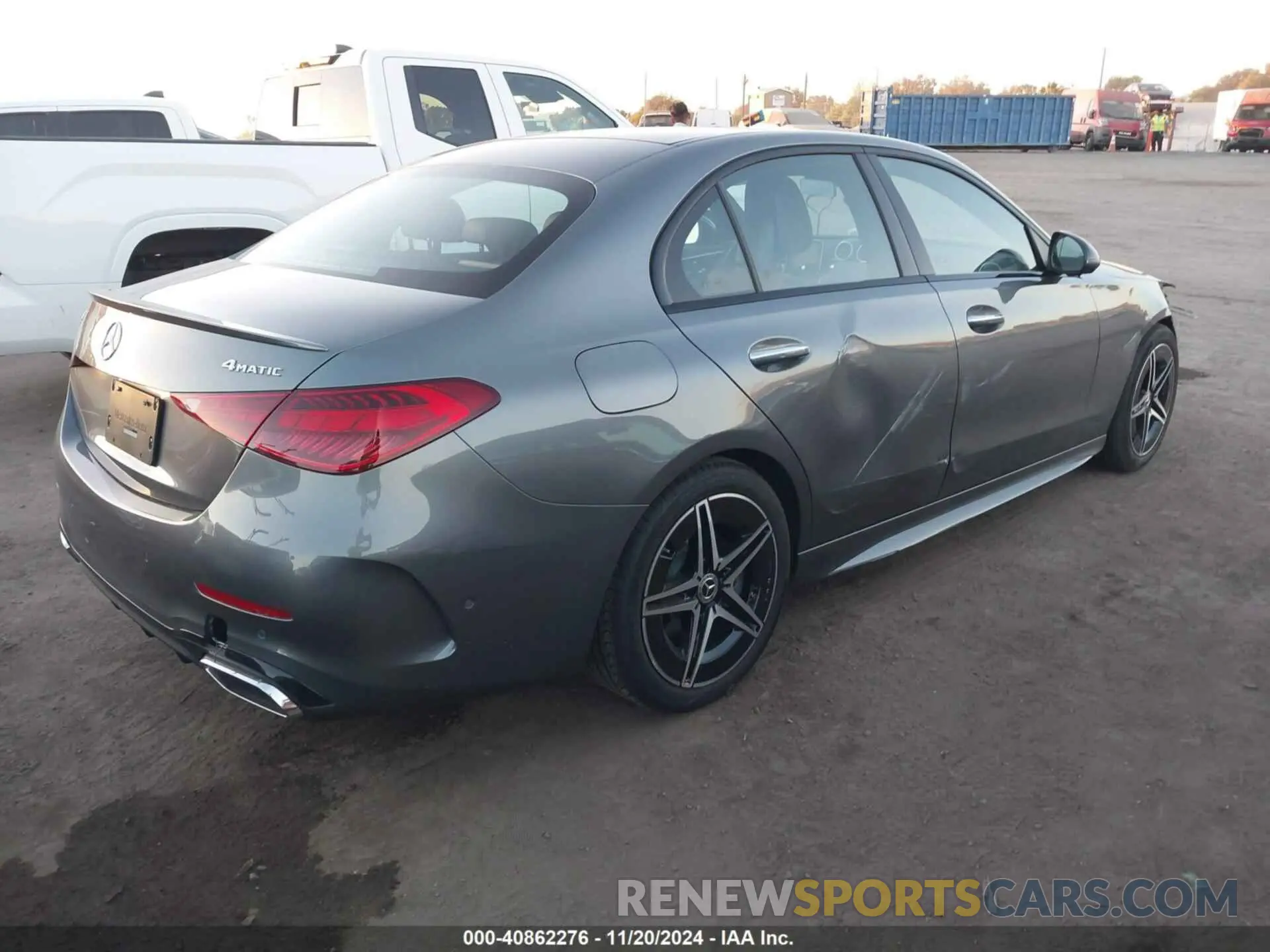4 fotografías del automóvil dañado W1KAF4HB4RR190531 MERCEDES-BENZ C 300 2024