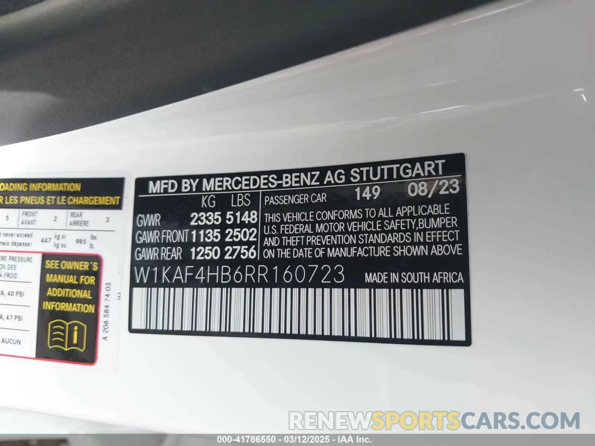 9 fotografías del automóvil dañado W1KAF4HB6RR160723 MERCEDES-BENZ C 300 2024