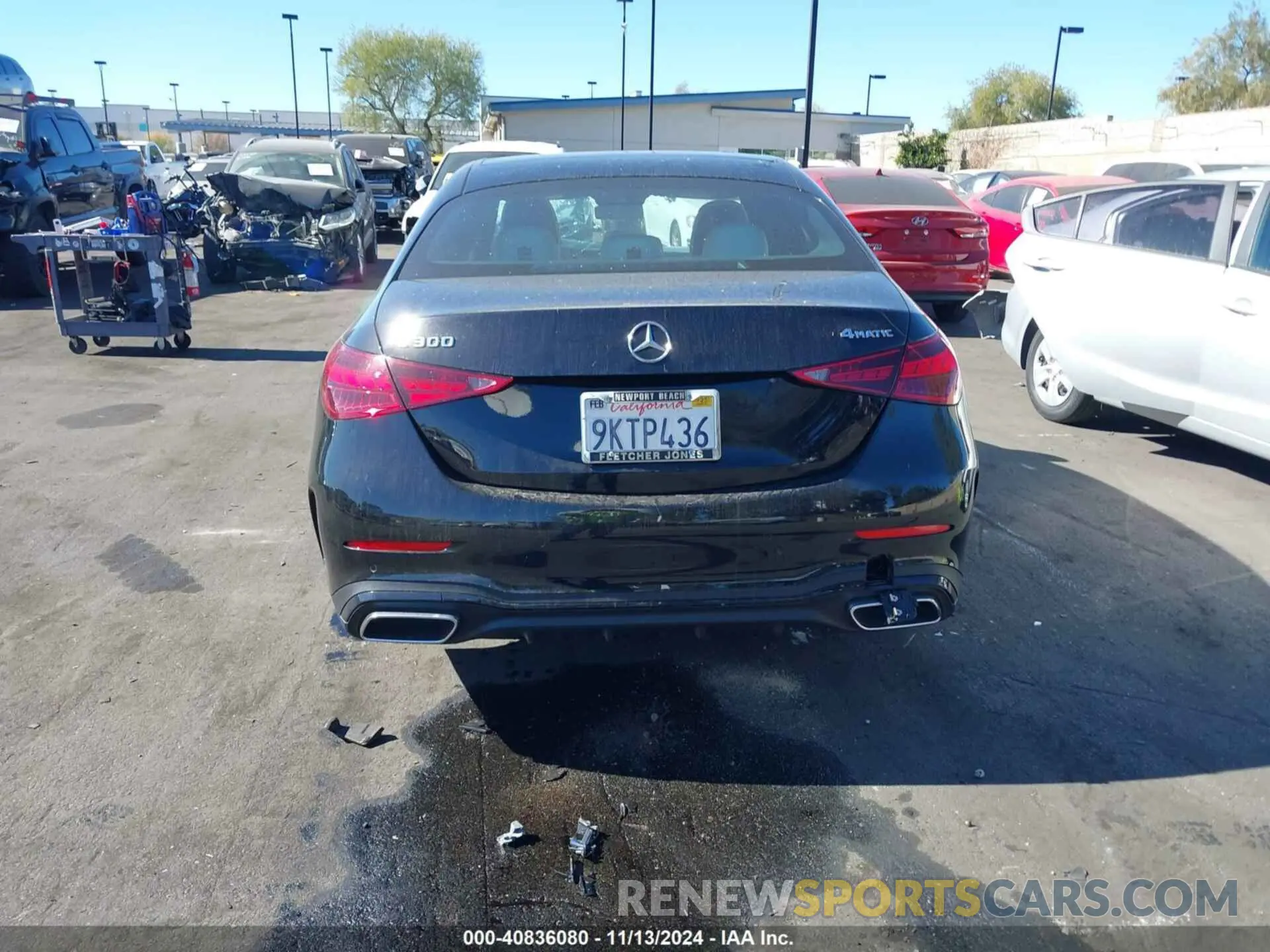 16 fotografías del automóvil dañado W1KAF4HB7RR190765 MERCEDES-BENZ C 300 2024