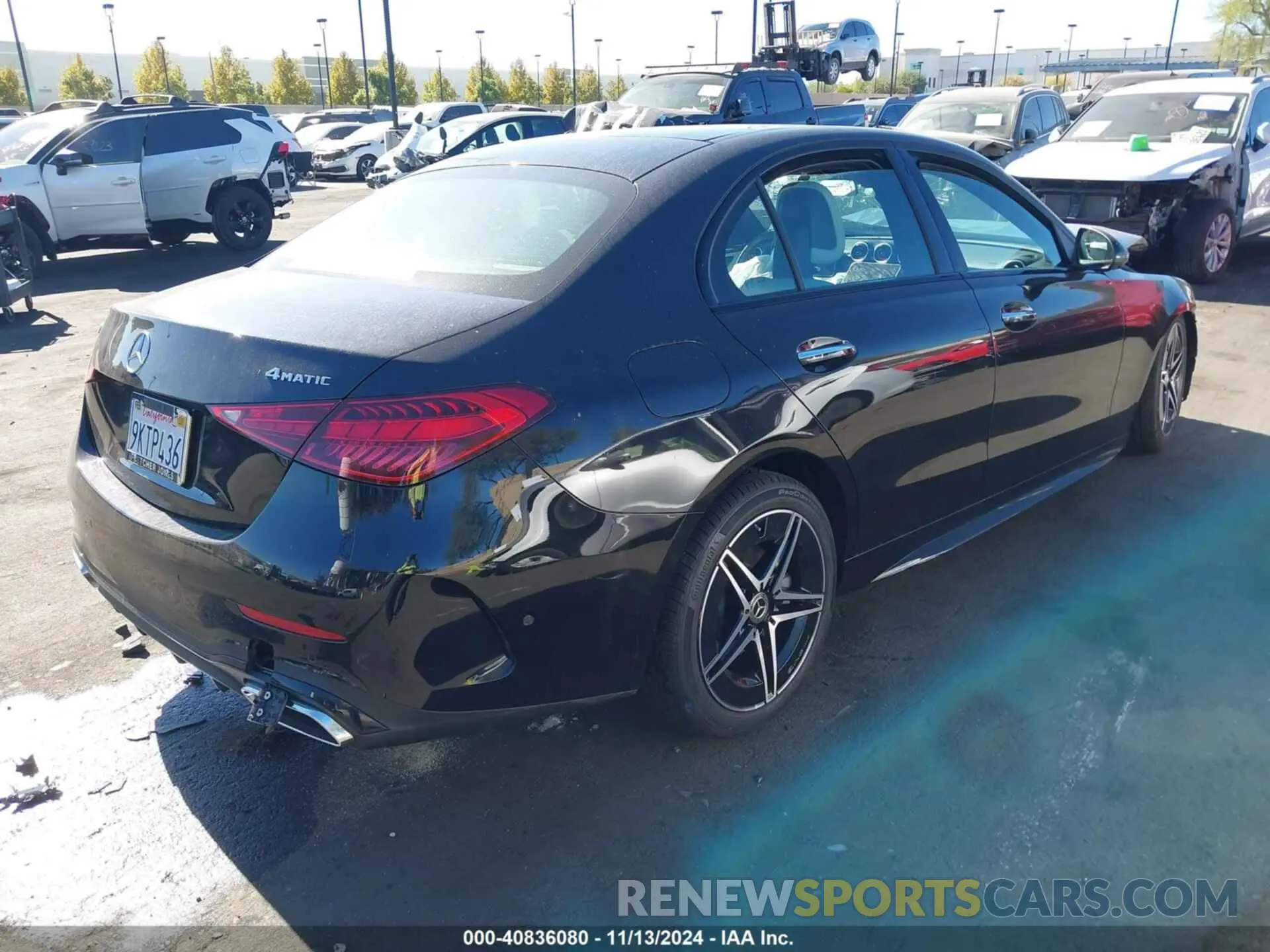 4 fotografías del automóvil dañado W1KAF4HB7RR190765 MERCEDES-BENZ C 300 2024