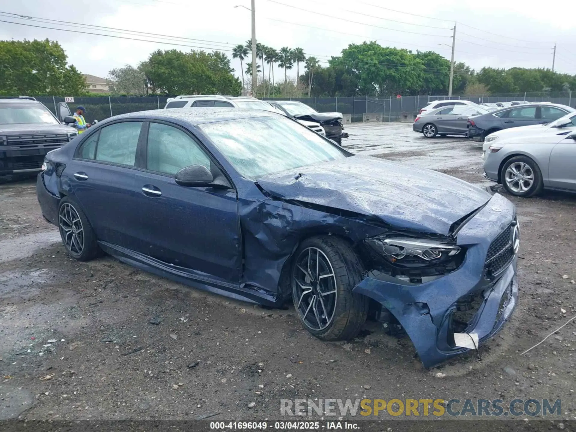 1 fotografías del automóvil dañado W1KAF4GB5SR239713 MERCEDES-BENZ C 300 2025