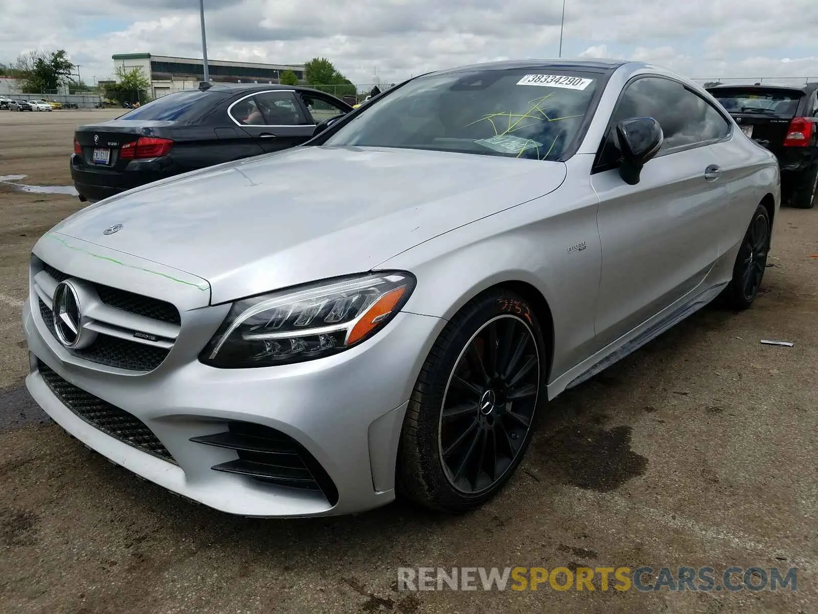 2 fotografías del automóvil dañado WDDWJ6EB8KF922185 MERCEDES-BENZ C 43 AMG 2019