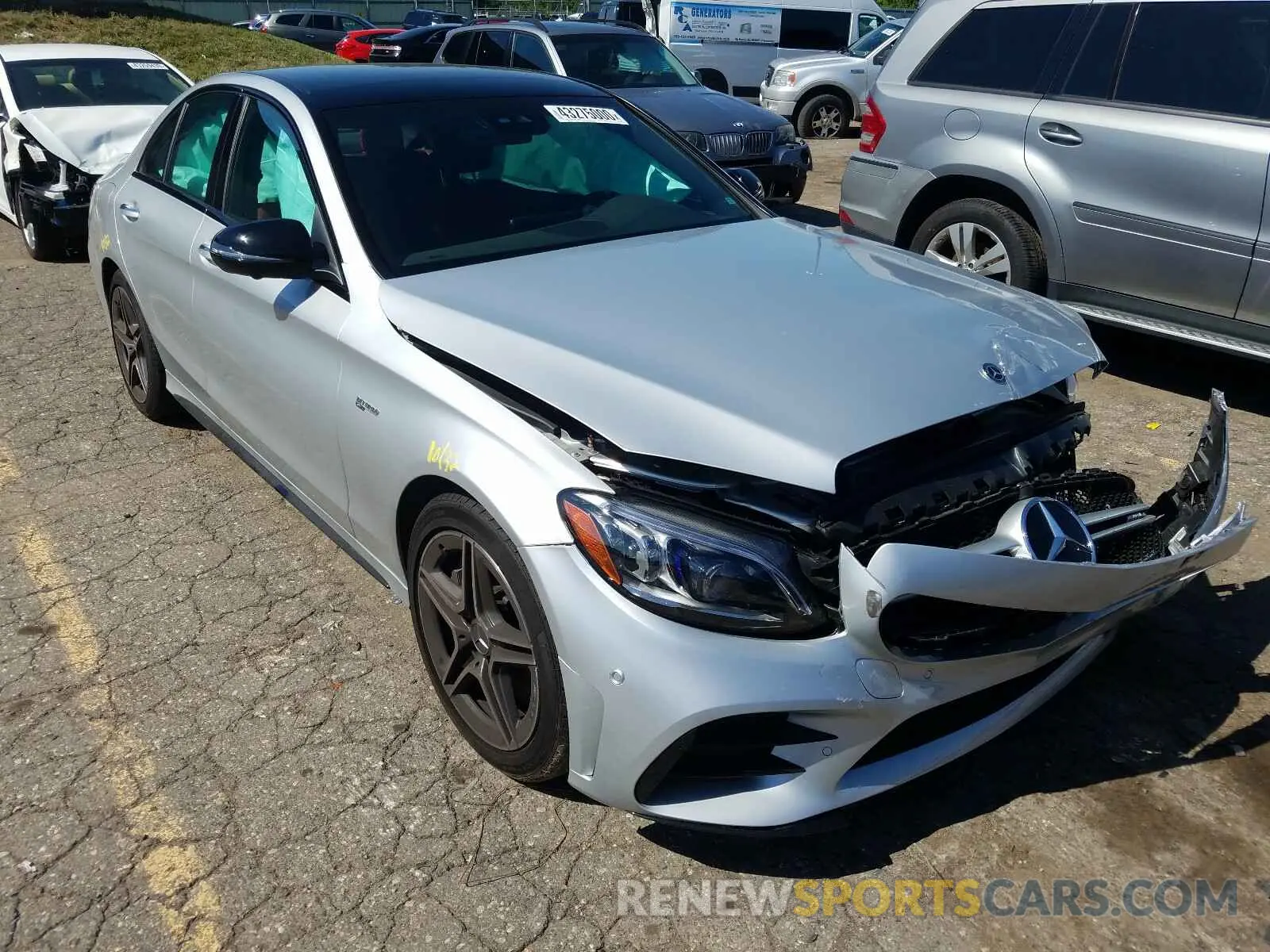 1 fotografías del automóvil dañado W1KWF6EB3LR570425 MERCEDES-BENZ C 43 AMG 2020