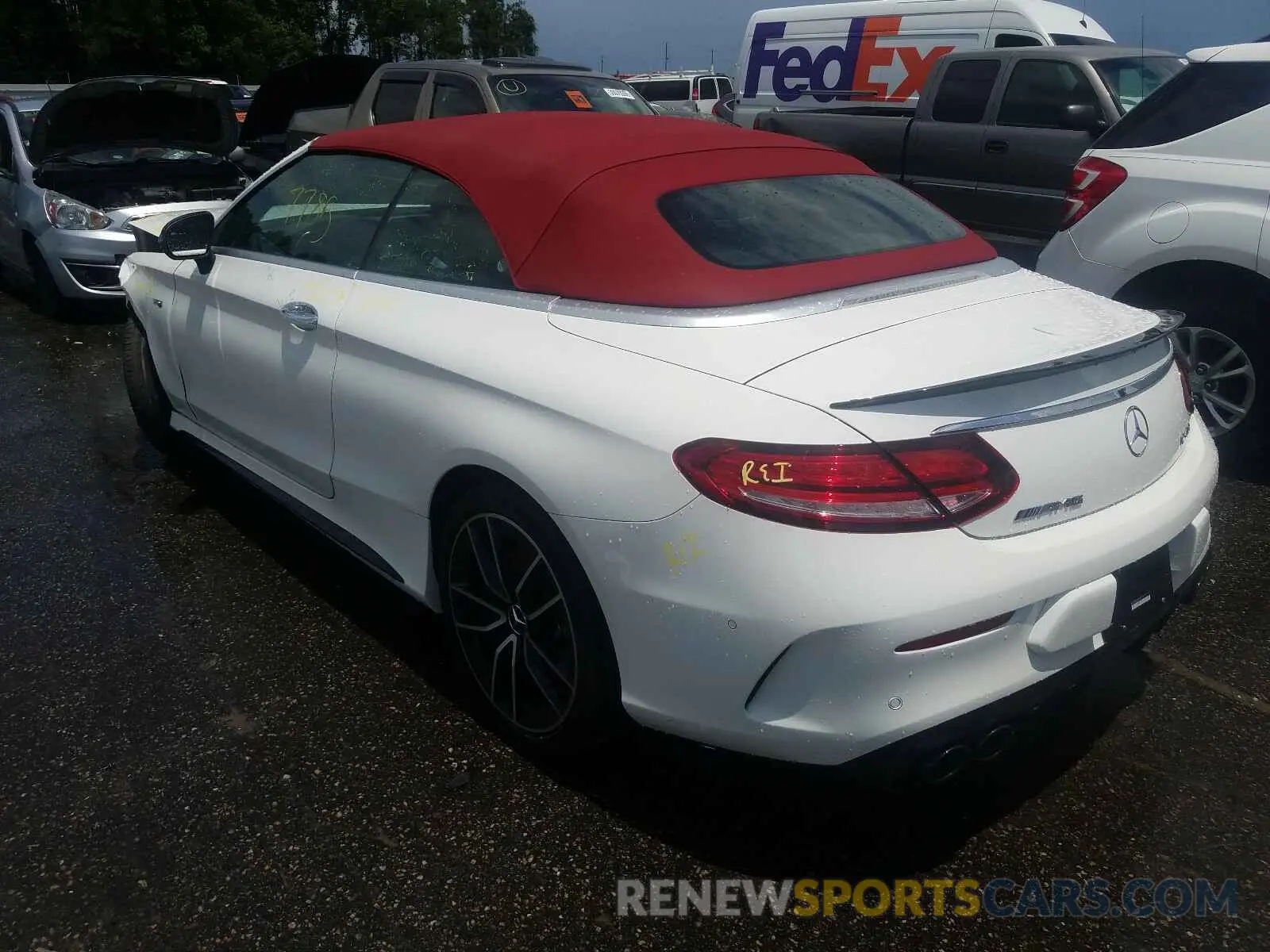 3 fotografías del automóvil dañado WDDWK6EB8LF959610 MERCEDES-BENZ C 43 AMG 2020