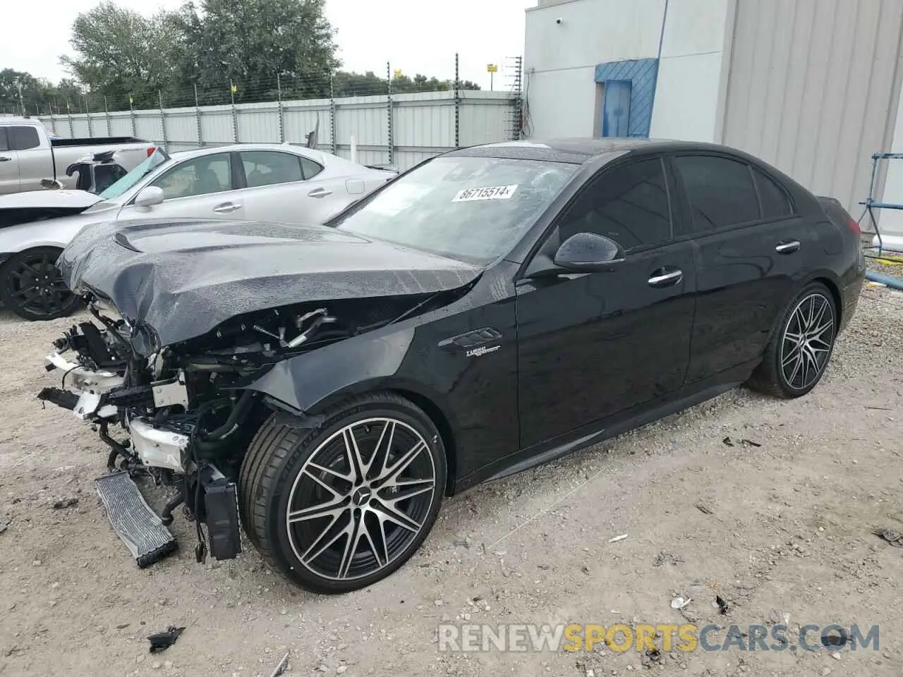 1 fotografías del automóvil dañado W1KAF8AB0RR217225 MERCEDES-BENZ C 63 AMG S 2024