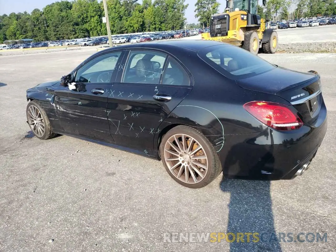 2 fotografías del automóvil dañado 55SWF6EB0KU284304 MERCEDES-BENZ C-CLASS 2019
