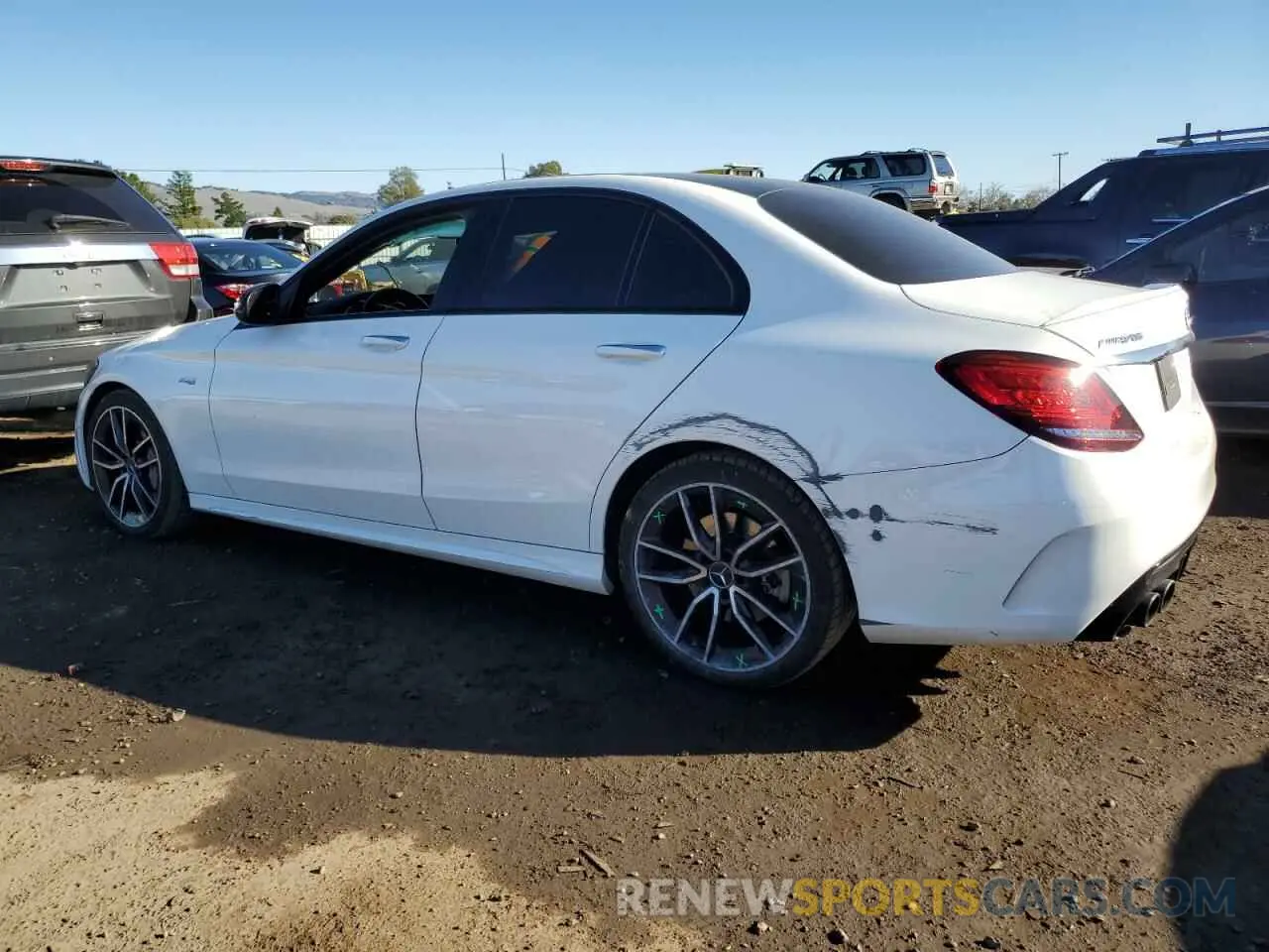 2 fotografías del automóvil dañado 55SWF6EB0KU293889 MERCEDES-BENZ C-CLASS 2019