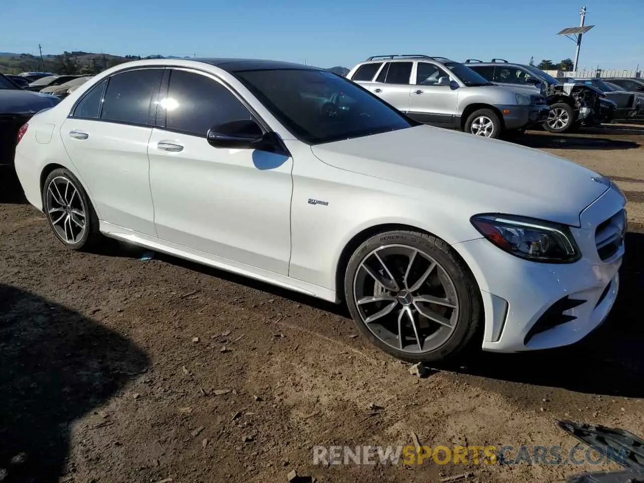 4 fotografías del automóvil dañado 55SWF6EB0KU293889 MERCEDES-BENZ C-CLASS 2019