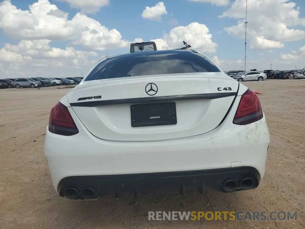 6 fotografías del automóvil dañado 55SWF6EB4KU303646 MERCEDES-BENZ C-CLASS 2019