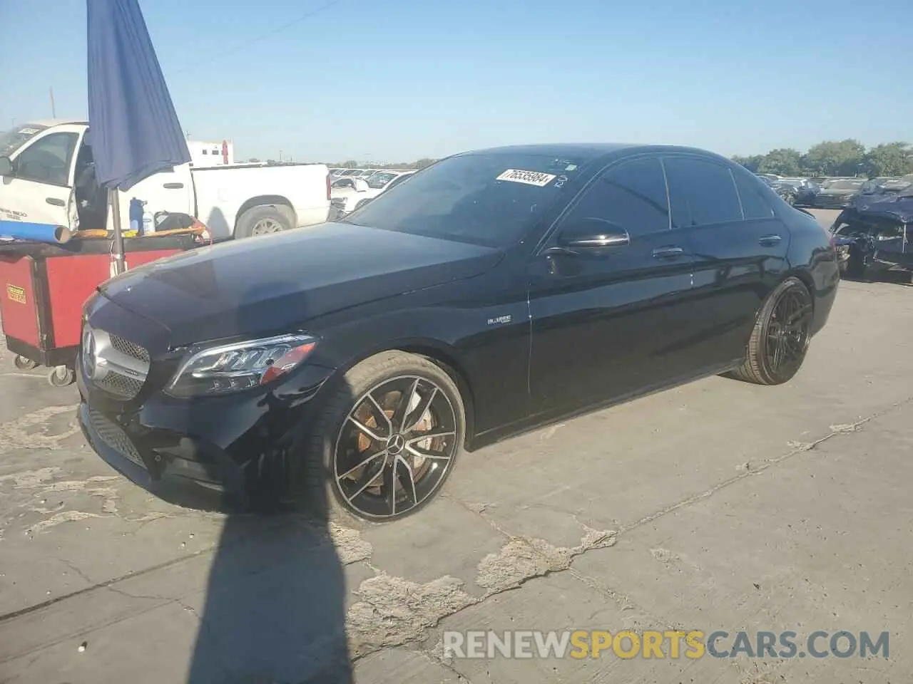 1 fotografías del automóvil dañado 55SWF6EB6KU290463 MERCEDES-BENZ C-CLASS 2019