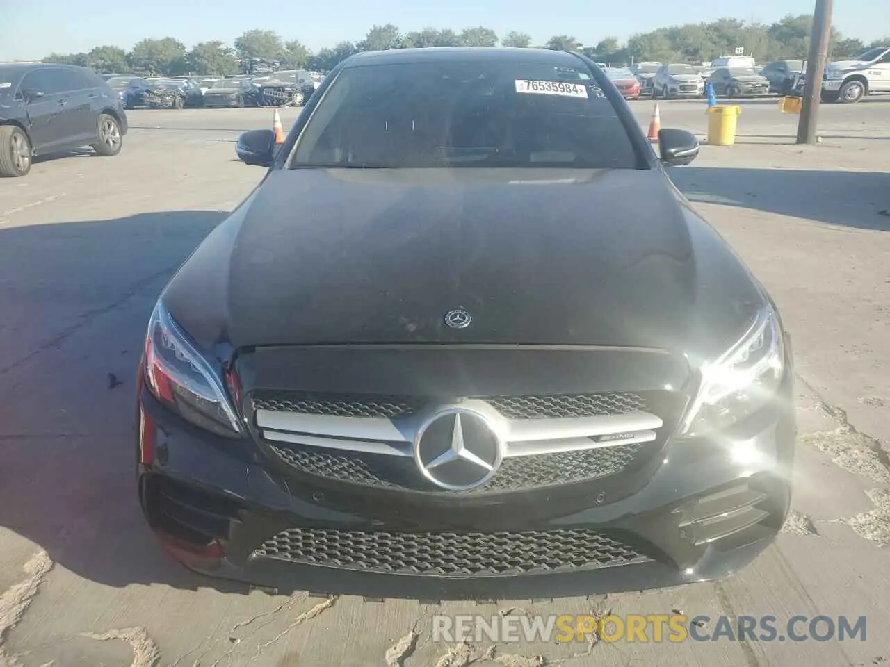 5 fotografías del automóvil dañado 55SWF6EB6KU290463 MERCEDES-BENZ C-CLASS 2019