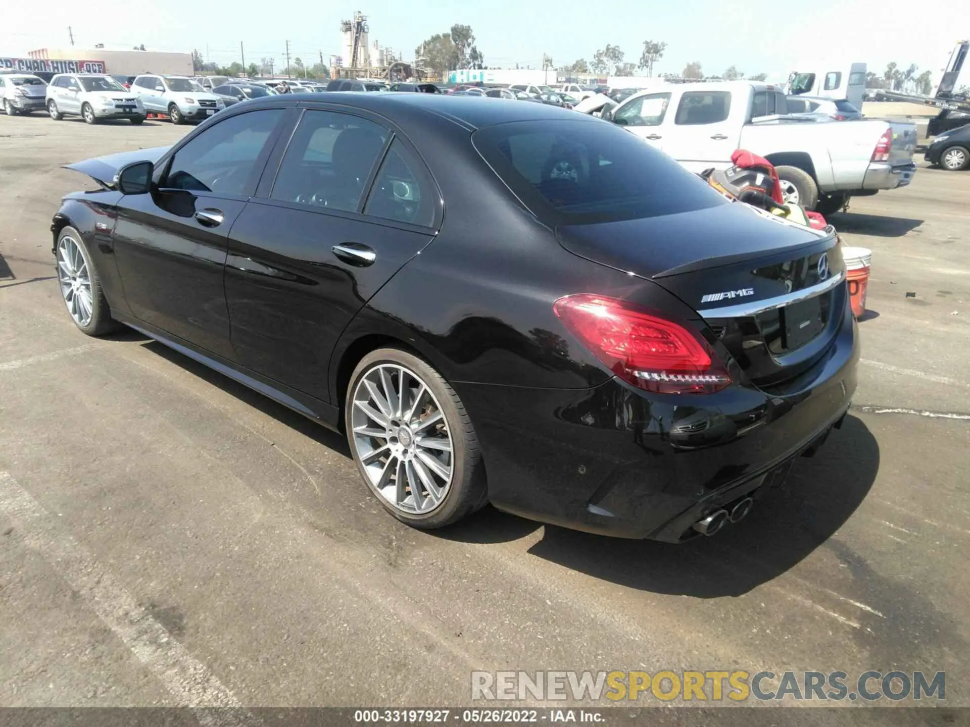 3 fotografías del automóvil dañado 55SWF6EB6KU294870 MERCEDES-BENZ C-CLASS 2019