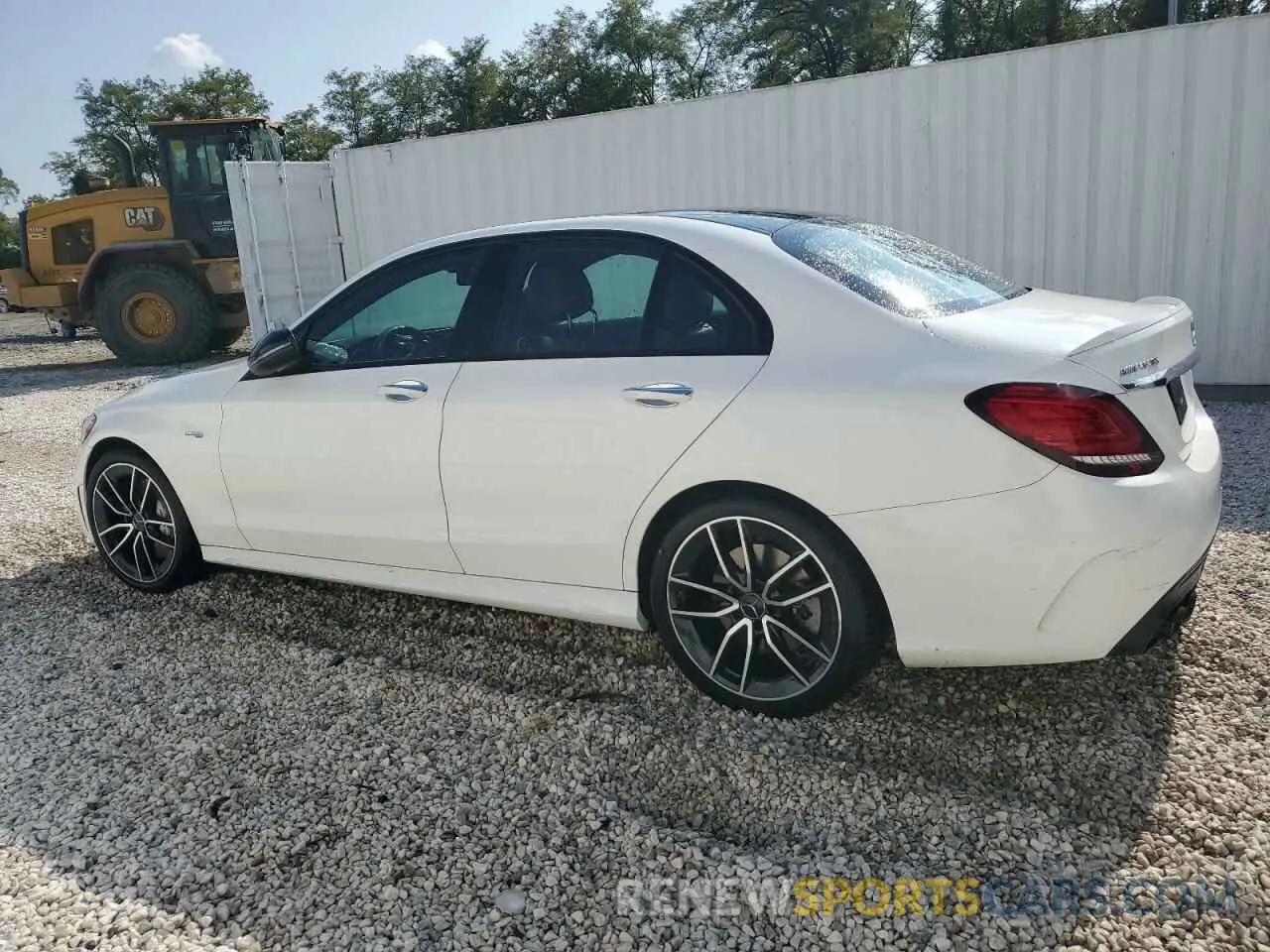 2 fotografías del automóvil dañado 55SWF6EB8KU307442 MERCEDES-BENZ C-CLASS 2019