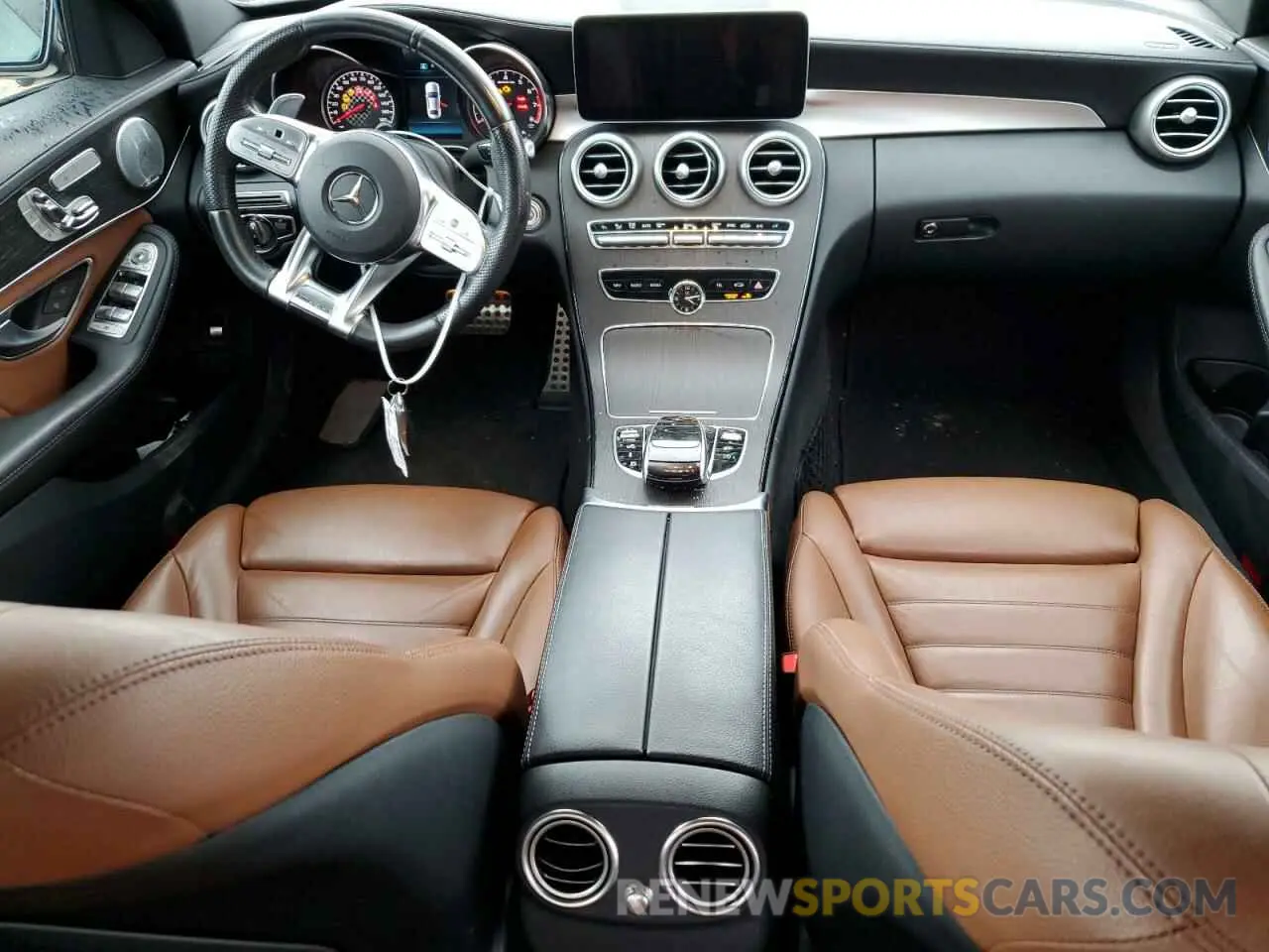 8 fotografías del automóvil dañado 55SWF6EB8KU307442 MERCEDES-BENZ C-CLASS 2019
