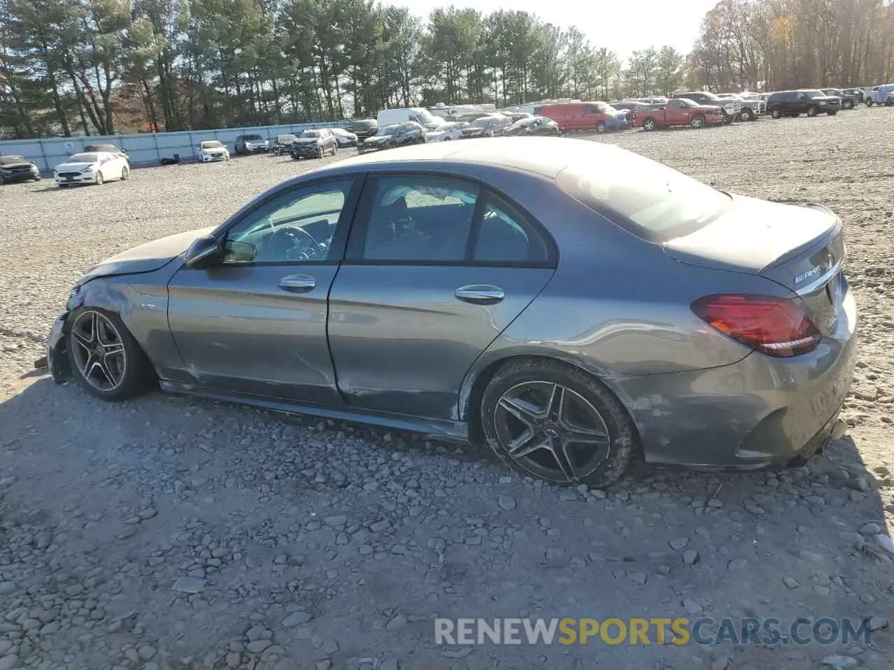 2 fotografías del automóvil dañado 55SWF6EB9KU287413 MERCEDES-BENZ C-CLASS 2019
