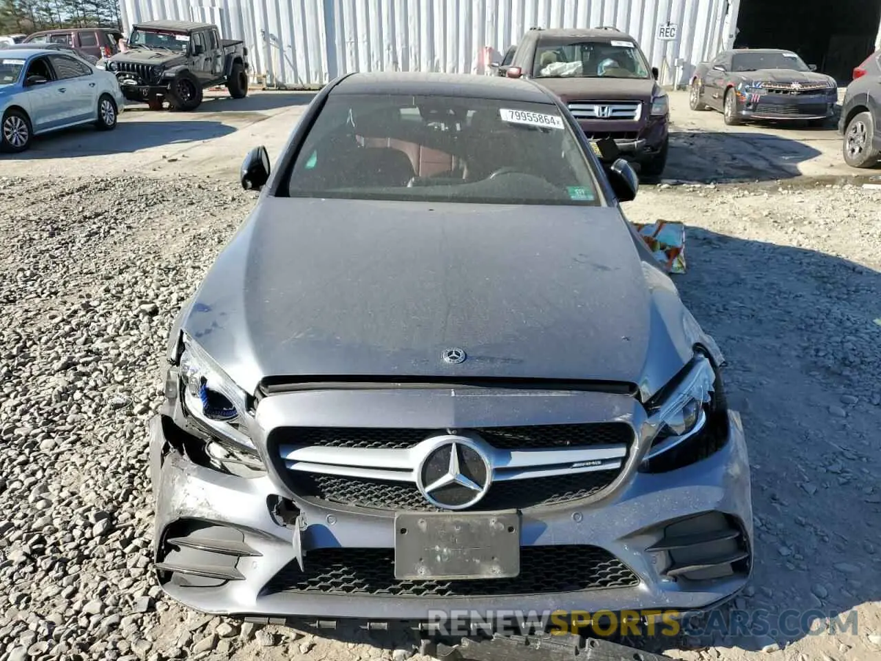 5 fotografías del automóvil dañado 55SWF6EB9KU287413 MERCEDES-BENZ C-CLASS 2019