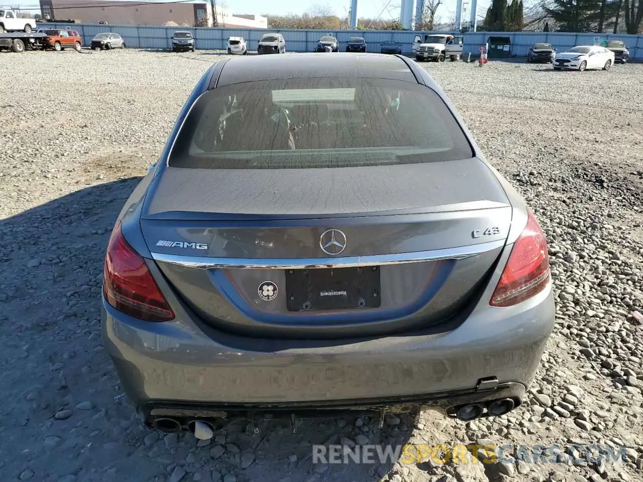 6 fotografías del automóvil dañado 55SWF6EB9KU287413 MERCEDES-BENZ C-CLASS 2019