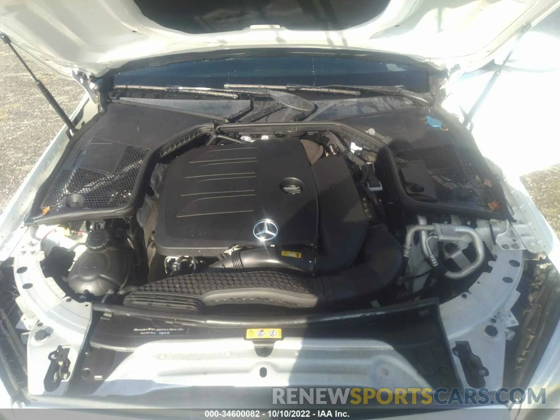 10 fotografías del automóvil dañado 55SWF8DB0KU289225 MERCEDES-BENZ C-CLASS 2019
