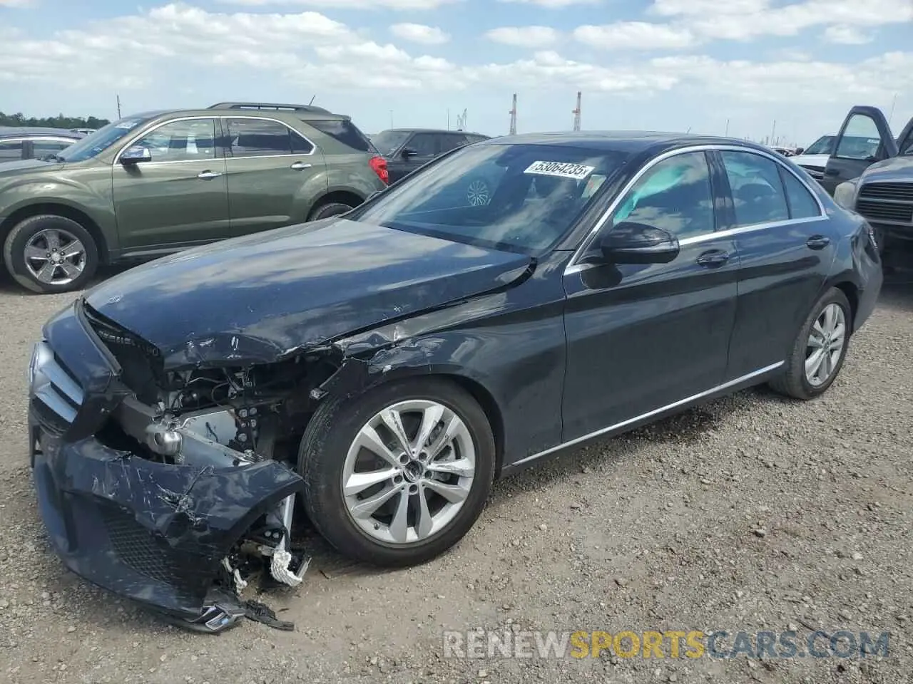 1 fotografías del automóvil dañado 55SWF8DB0KU317265 MERCEDES-BENZ C-CLASS 2019